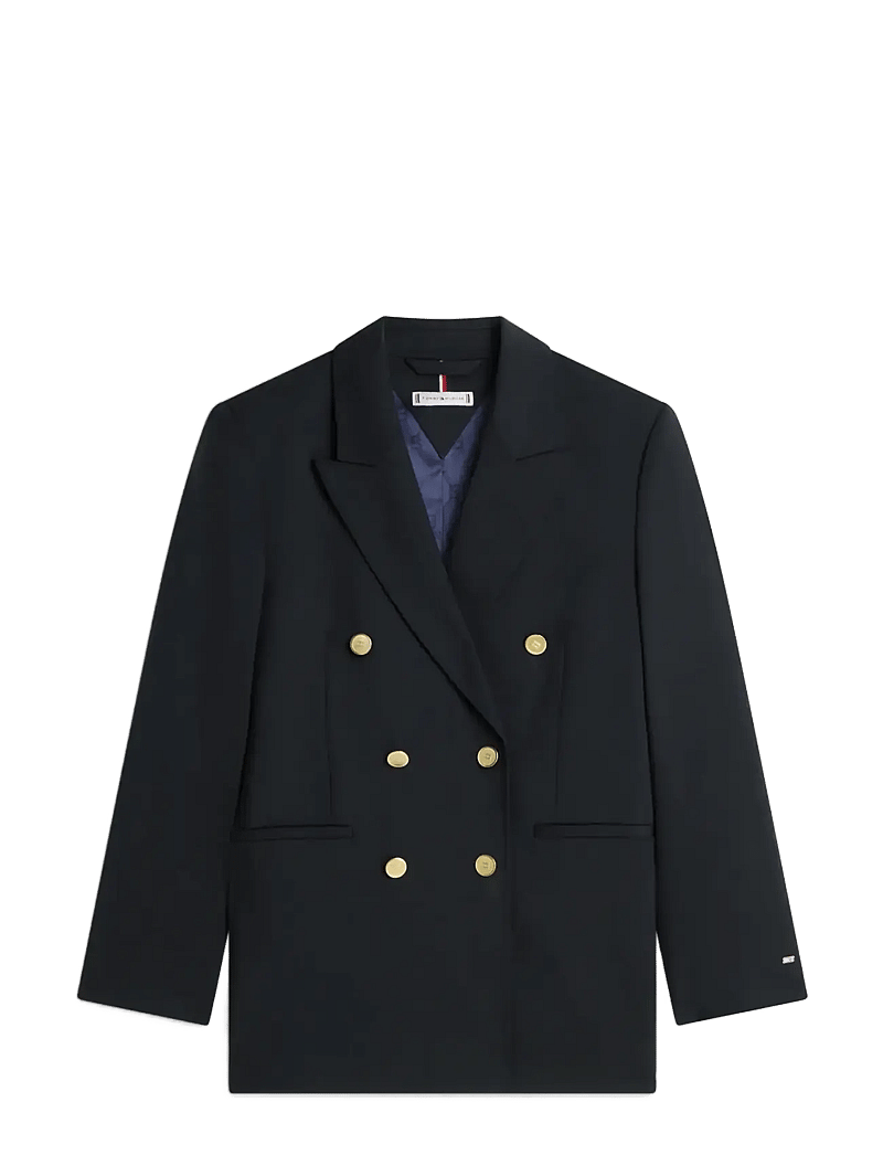 Tommy Hilfiger - TIMELESS WOOL DB BLAZER - kahes joones nööpidega bleiserid - dark night navy - 1