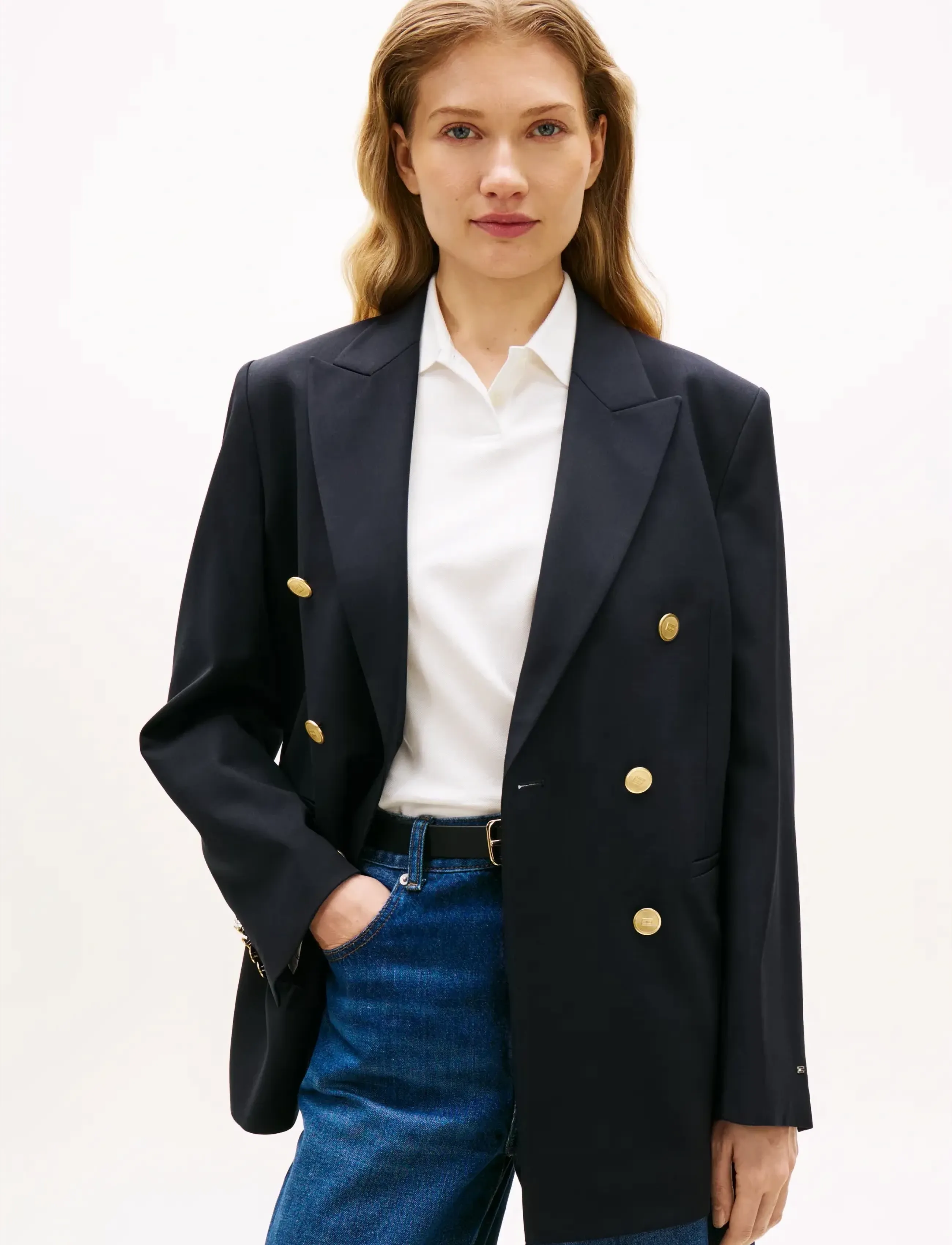 Tommy Hilfiger TIMELESS WOOL DB BLAZER - Tommy Hilfiger - DARK NIGHT NAVY / navy