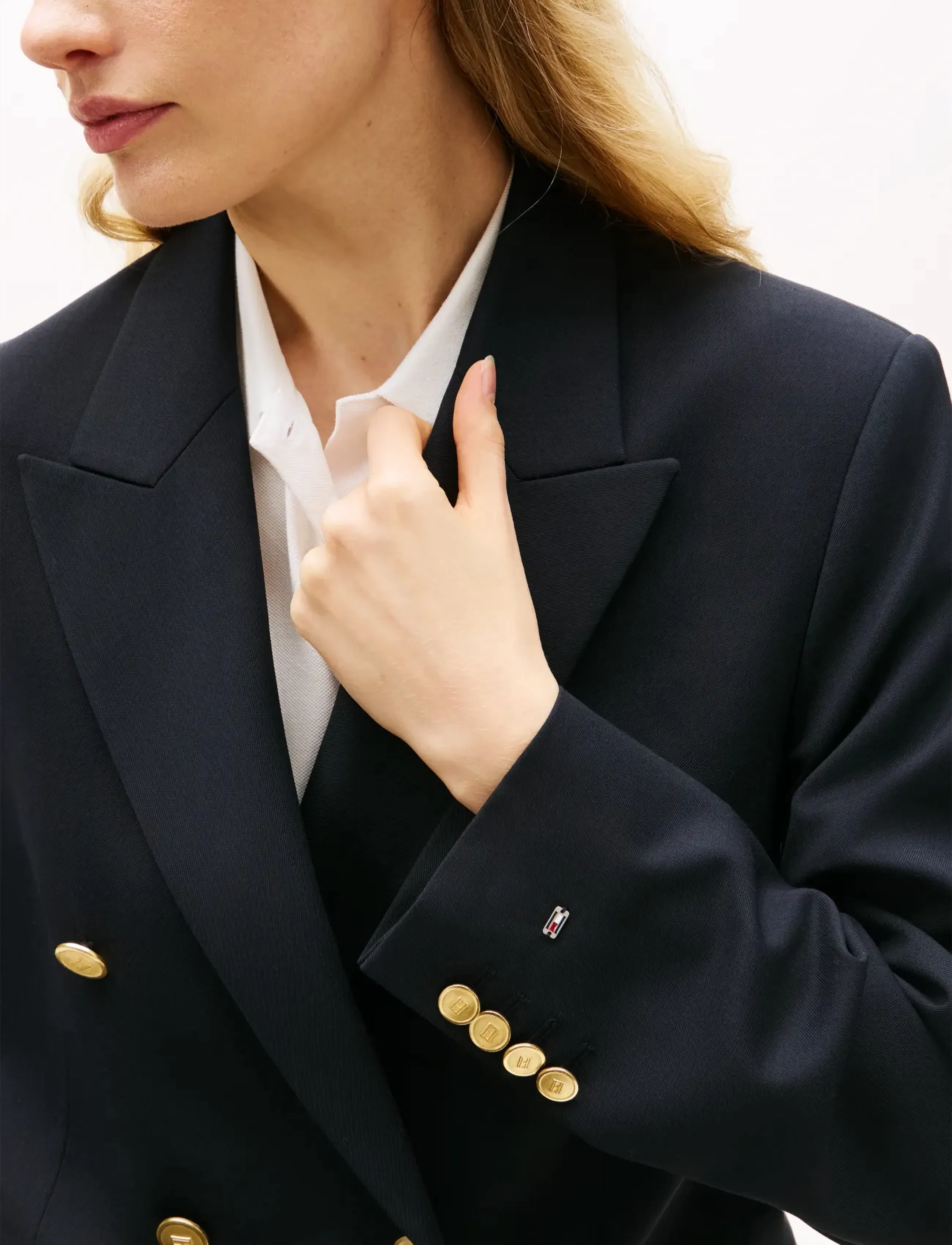 Tommy Hilfiger - TIMELESS WOOL DB BLAZER - blazers à double boutonnage - dark night navy - 4