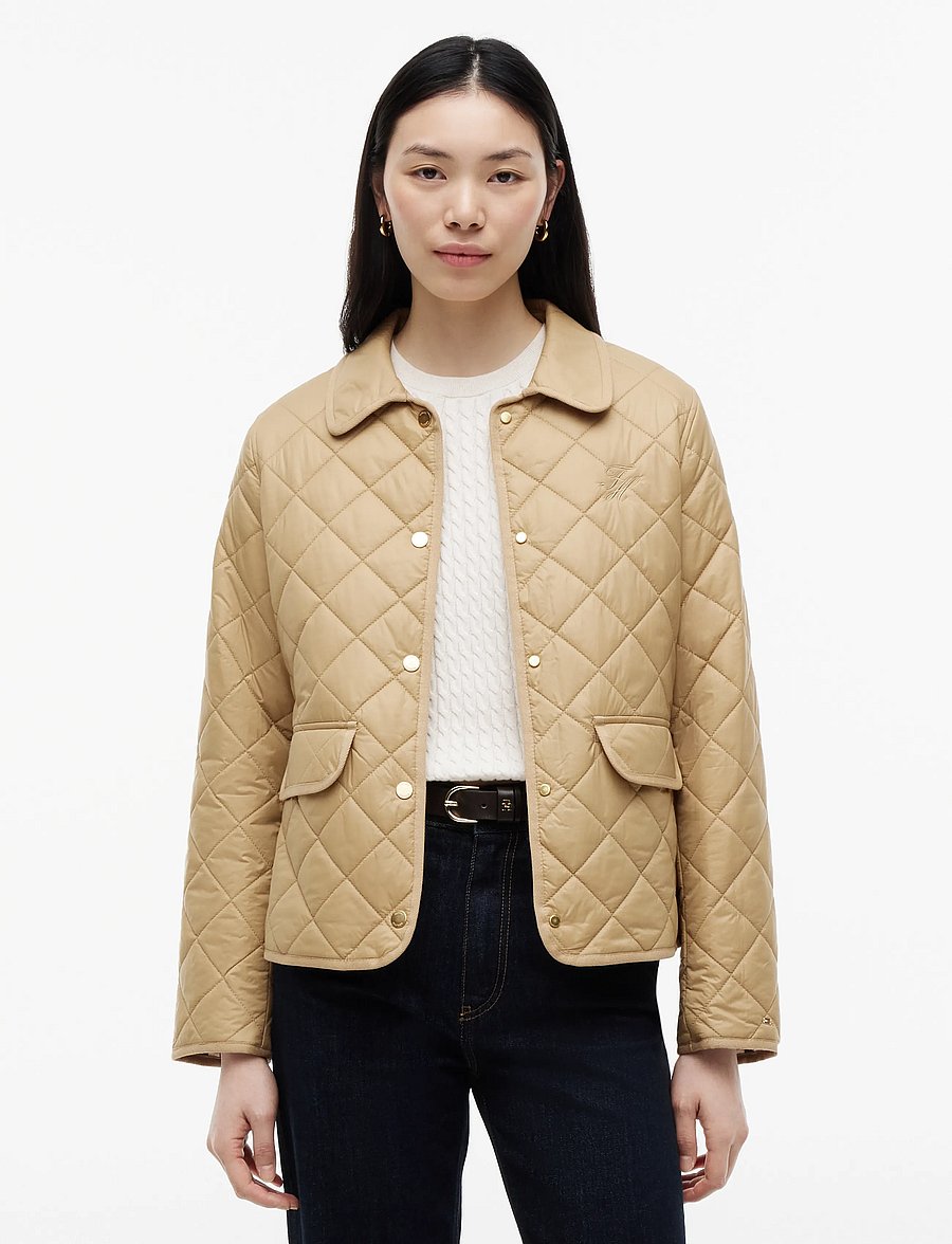 Tommy Hilfiger - LW PADDED SLIM QUILTED JACKET - camel - 0