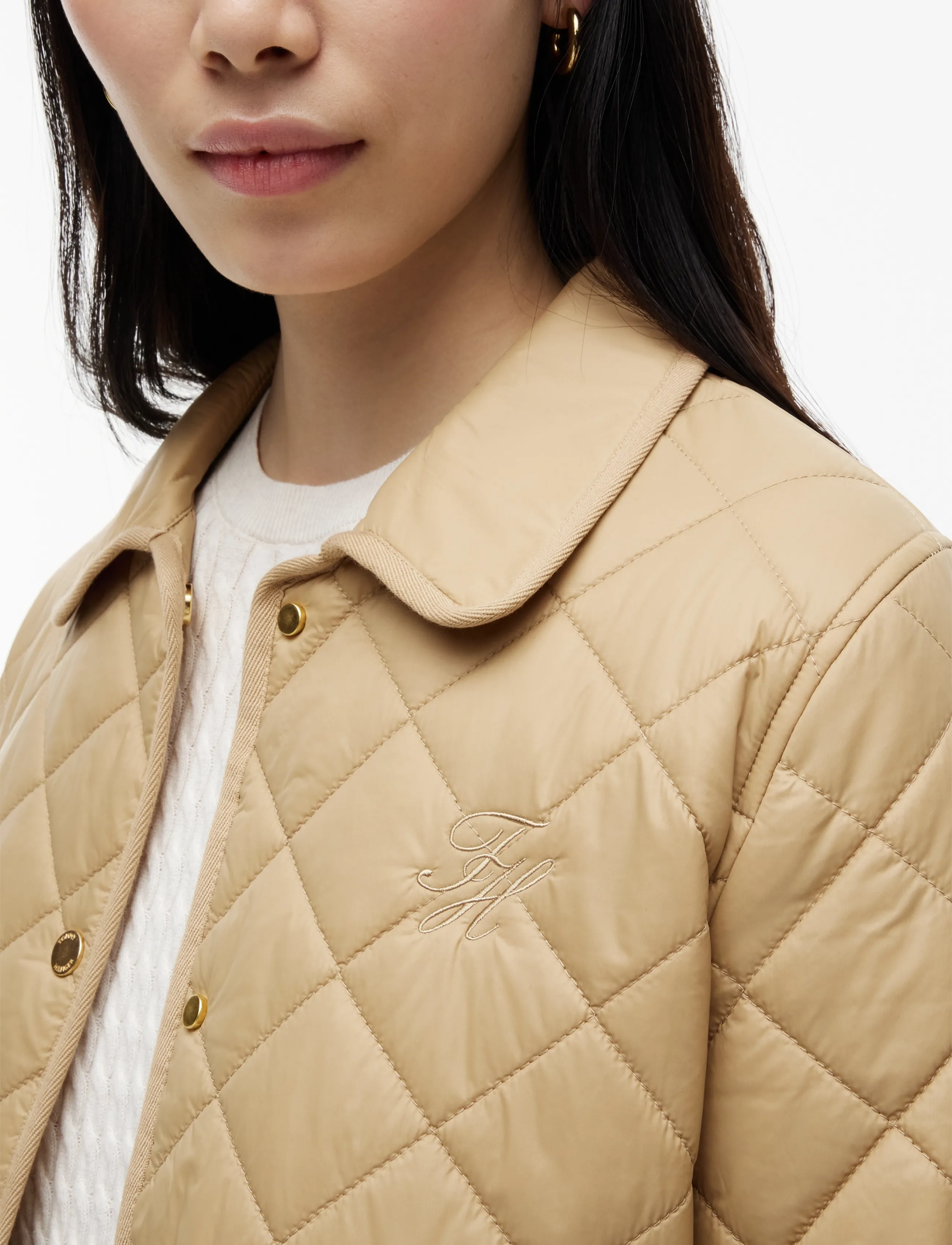 Tommy Hilfiger - LW PADDED SLIM QUILTED JACKET - camel - 3