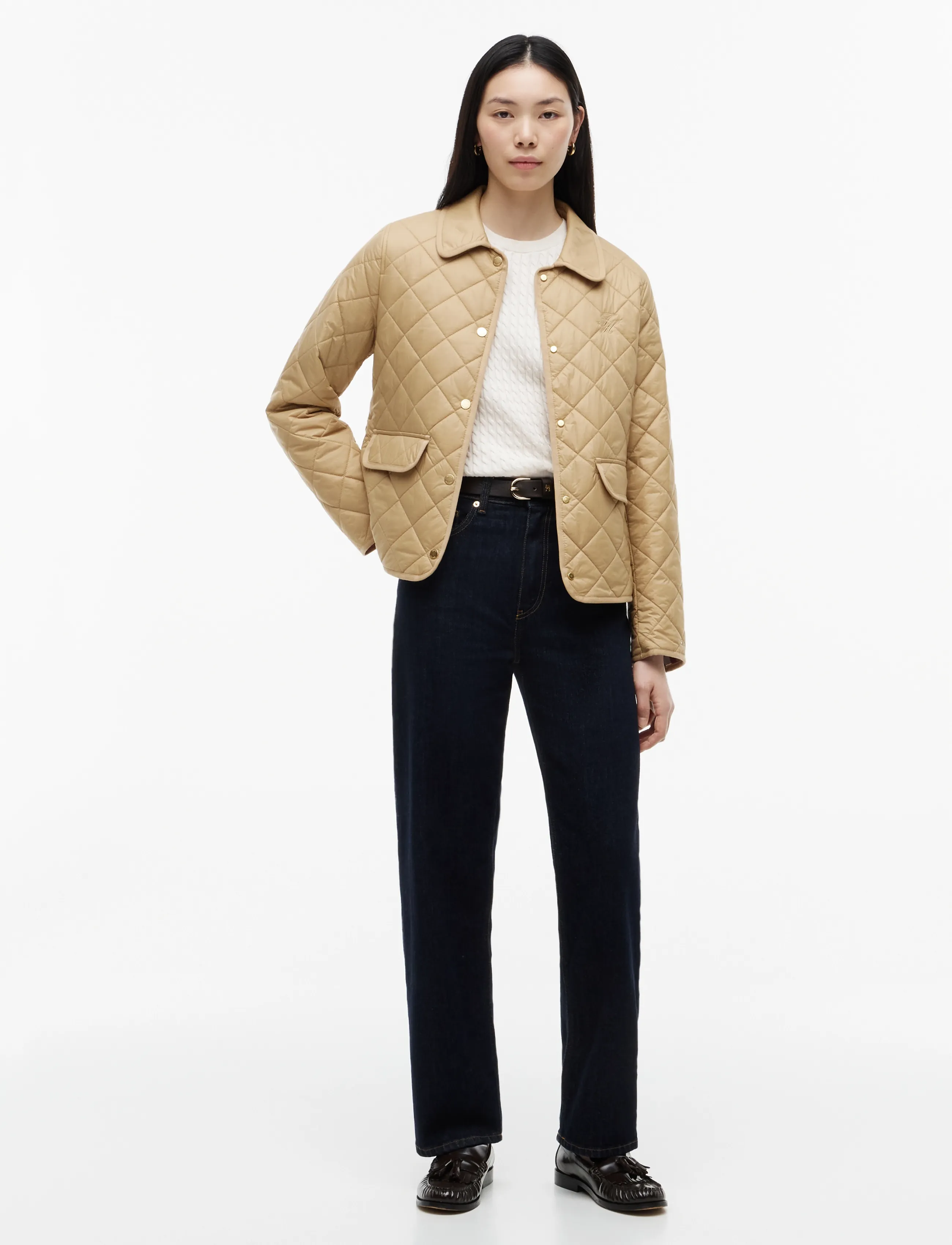 Tommy Hilfiger - LW PADDED SLIM QUILTED JACKET - camel - 4