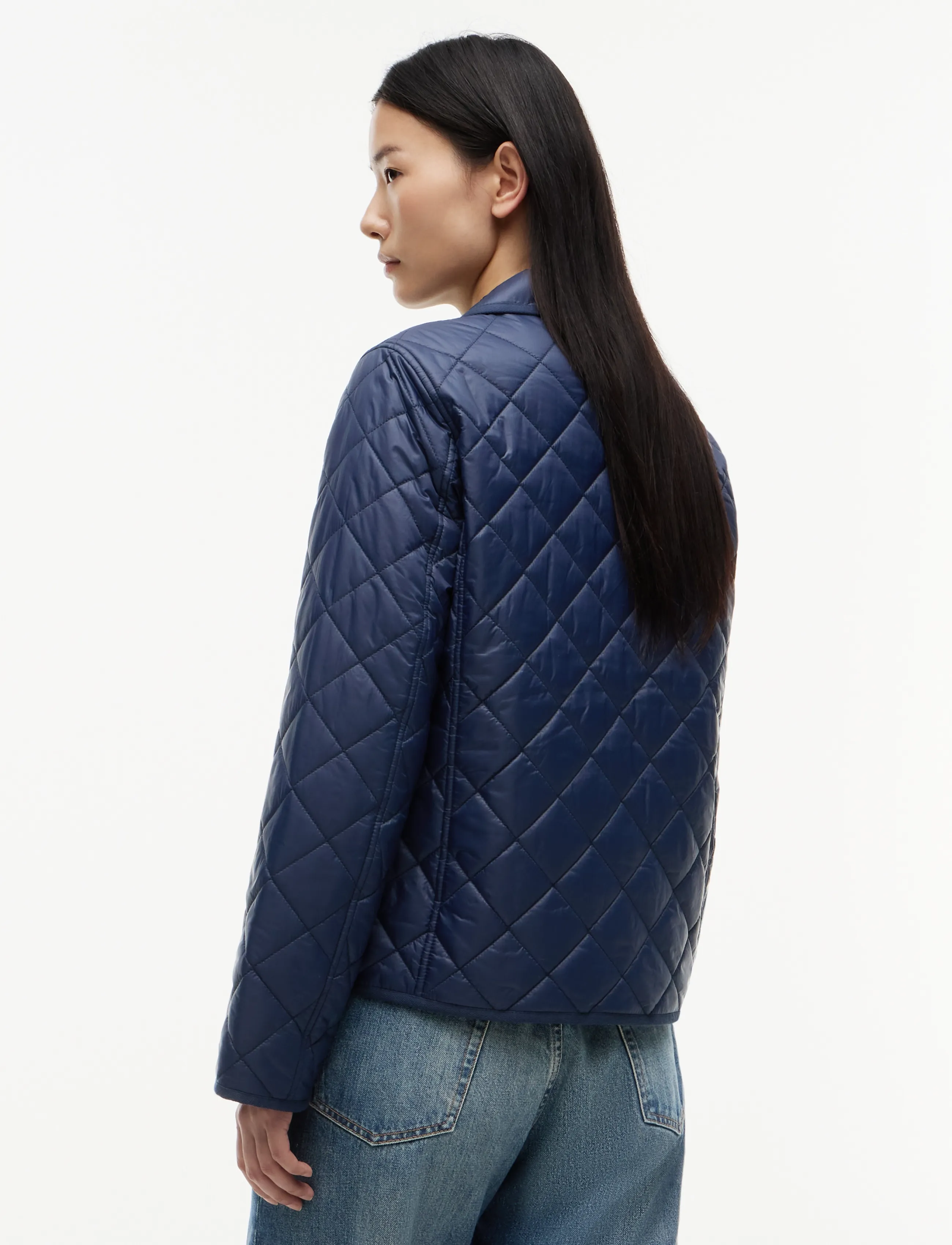 Tommy Hilfiger - LW PADDED SLIM QUILTED JACKET - vårjackor - dark night navy - 2