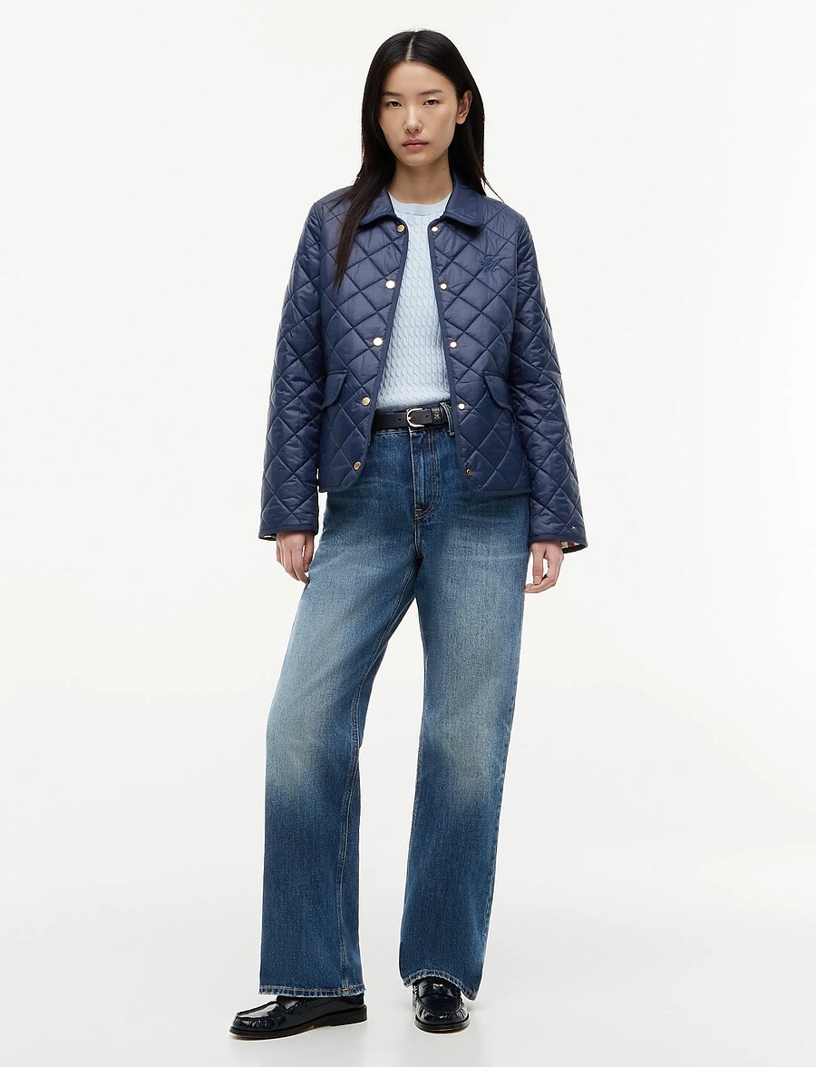 Tommy Hilfiger - LW PADDED SLIM QUILTED JACKET - vårjackor - dark night navy - 4