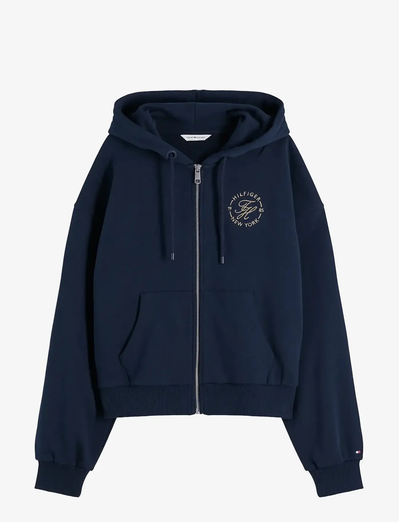 Tommy Hilfiger - TH ROUNDAL ZIP-UP HOODIE - hættetrøjer - dark night navy - 1