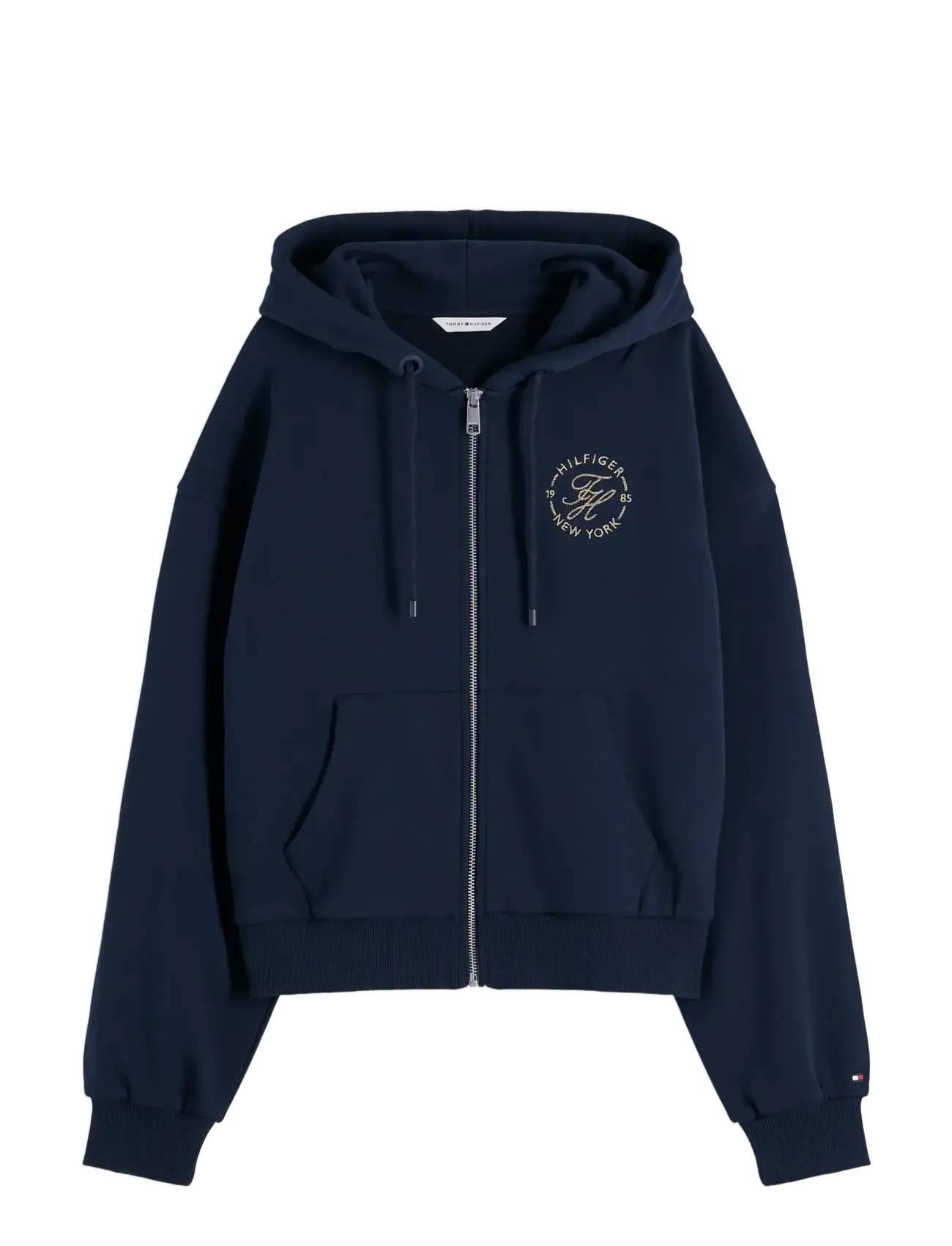 Tommy Hilfiger TH ROUNDAL ZIP-UP HOODIE - Sweatshirts - DARK NIGHT NAVY / navy