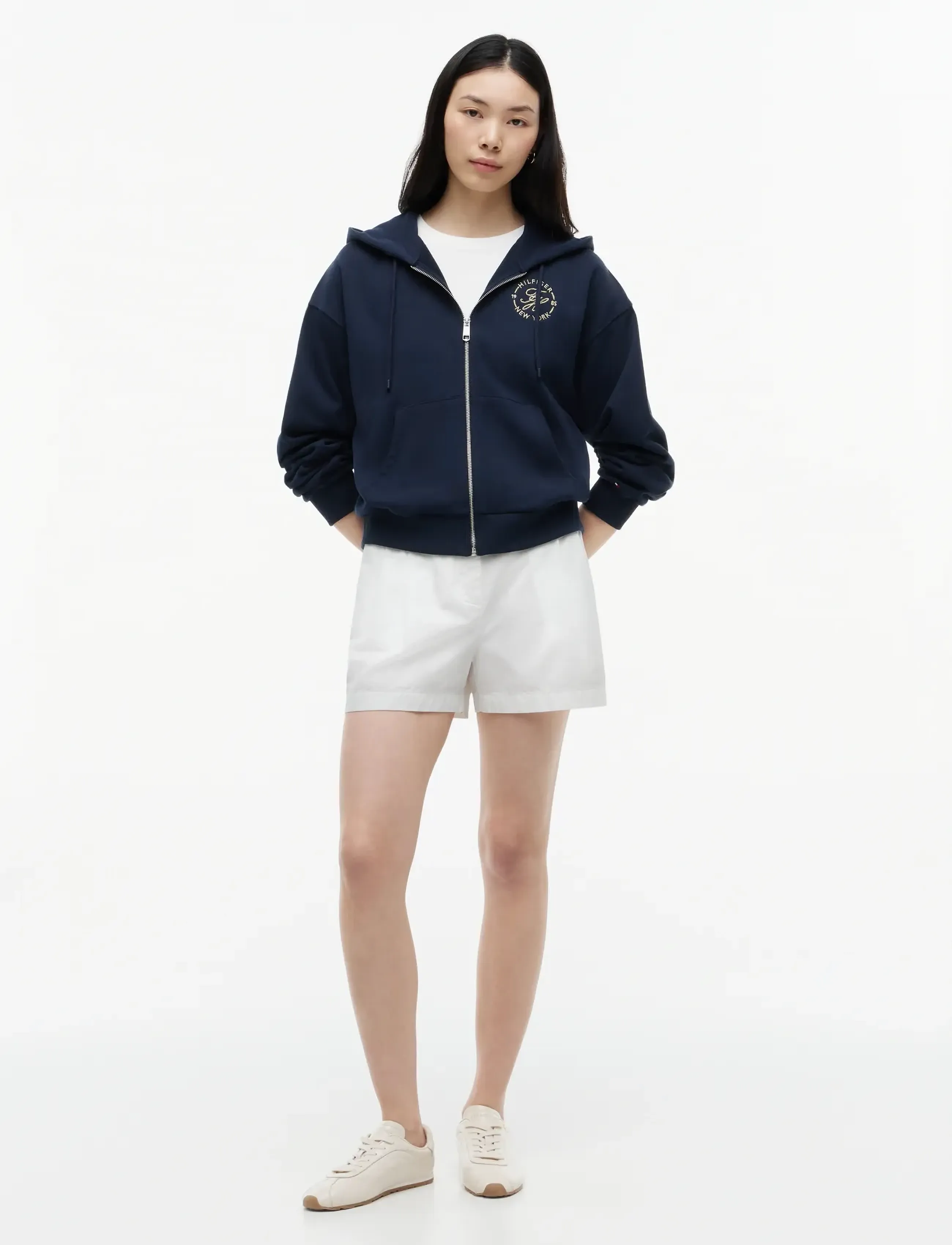 Tommy Hilfiger - TH ROUNDAL ZIP-UP HOODIE - hupparit - dark night navy - 4