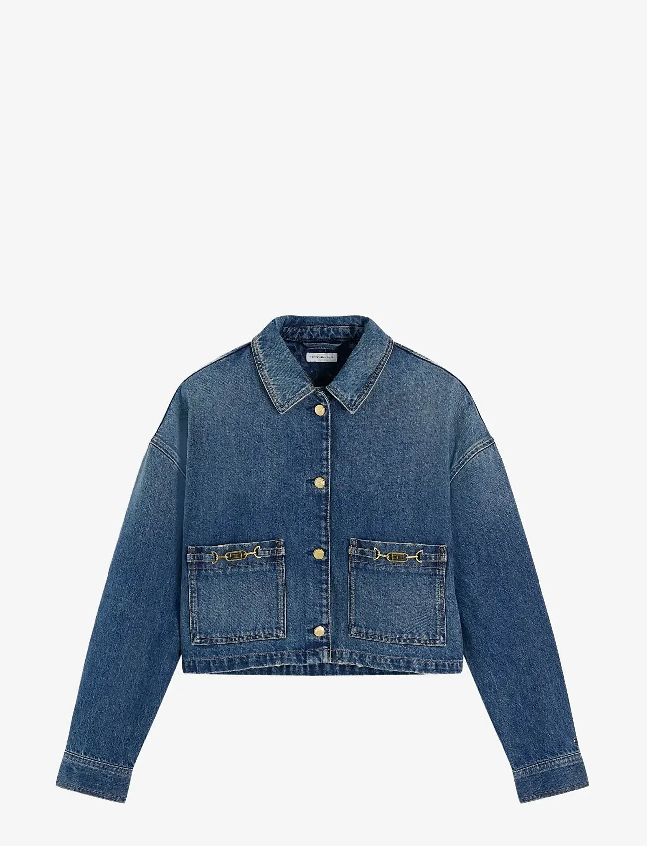 Tommy Hilfiger - CROPPED JACKET CAM MID - spring jackets - cam mid - 1