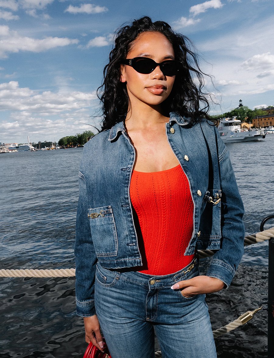 Tommy Hilfiger - CROPPED JACKET CAM MID - frühlingsjacken - cam mid - 0