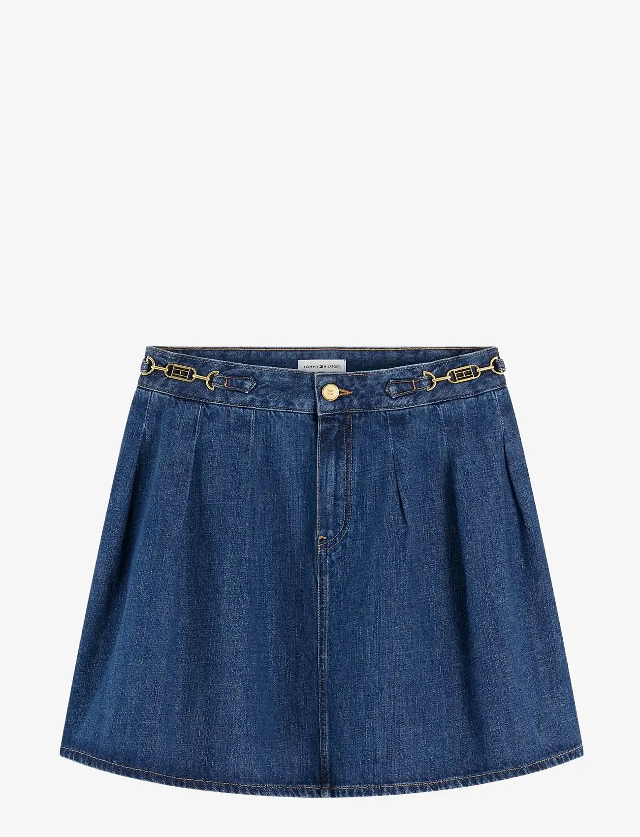 Tommy Hilfiger - PLEATED SKIRT CAM MID RW - jeansröcke - cam mid - 1