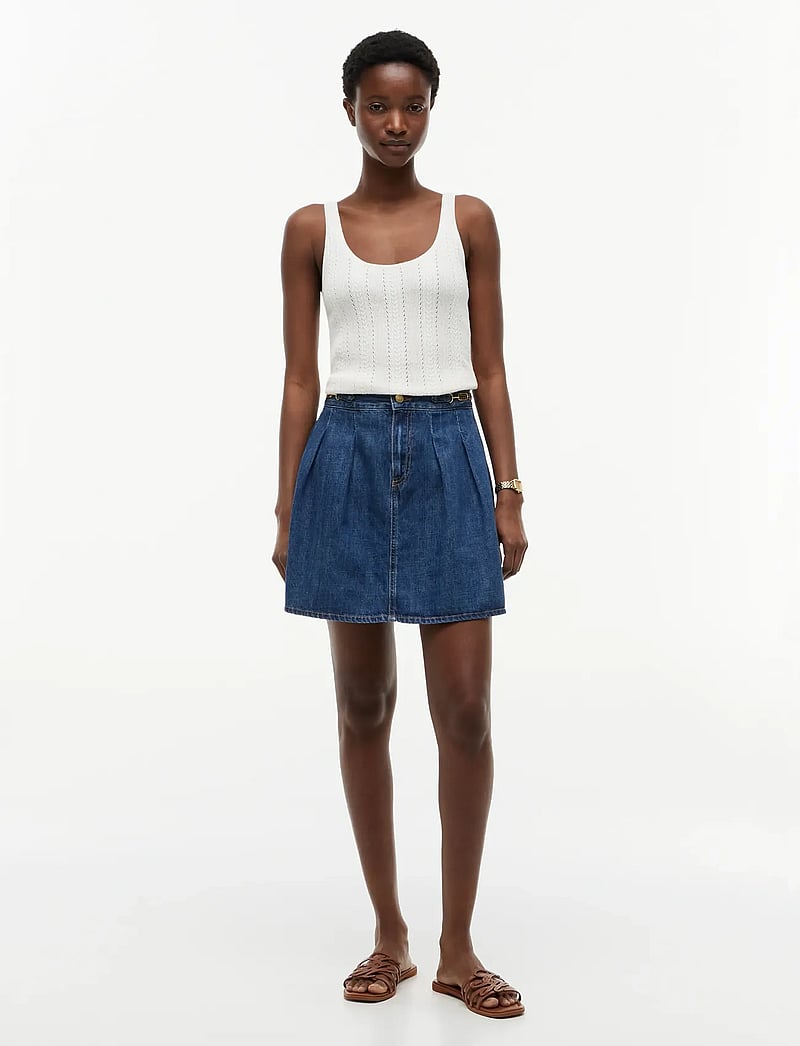 Tommy Hilfiger - PLEATED SKIRT CAM MID RW - jeansröcke - cam mid - 3