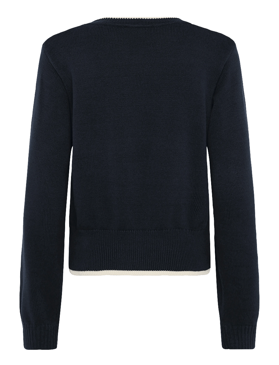 Tommy Hilfiger - RWB NAUTICAL C-NK SWTR - stickade tröjor - dark night navy - 2