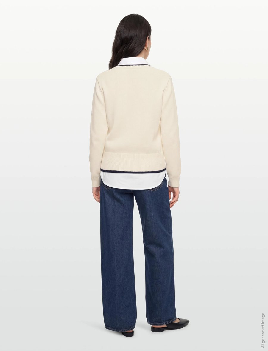 Tommy Hilfiger - RWB NAUTICAL C-NK SWTR - sweatshirts - ivory petal - 4