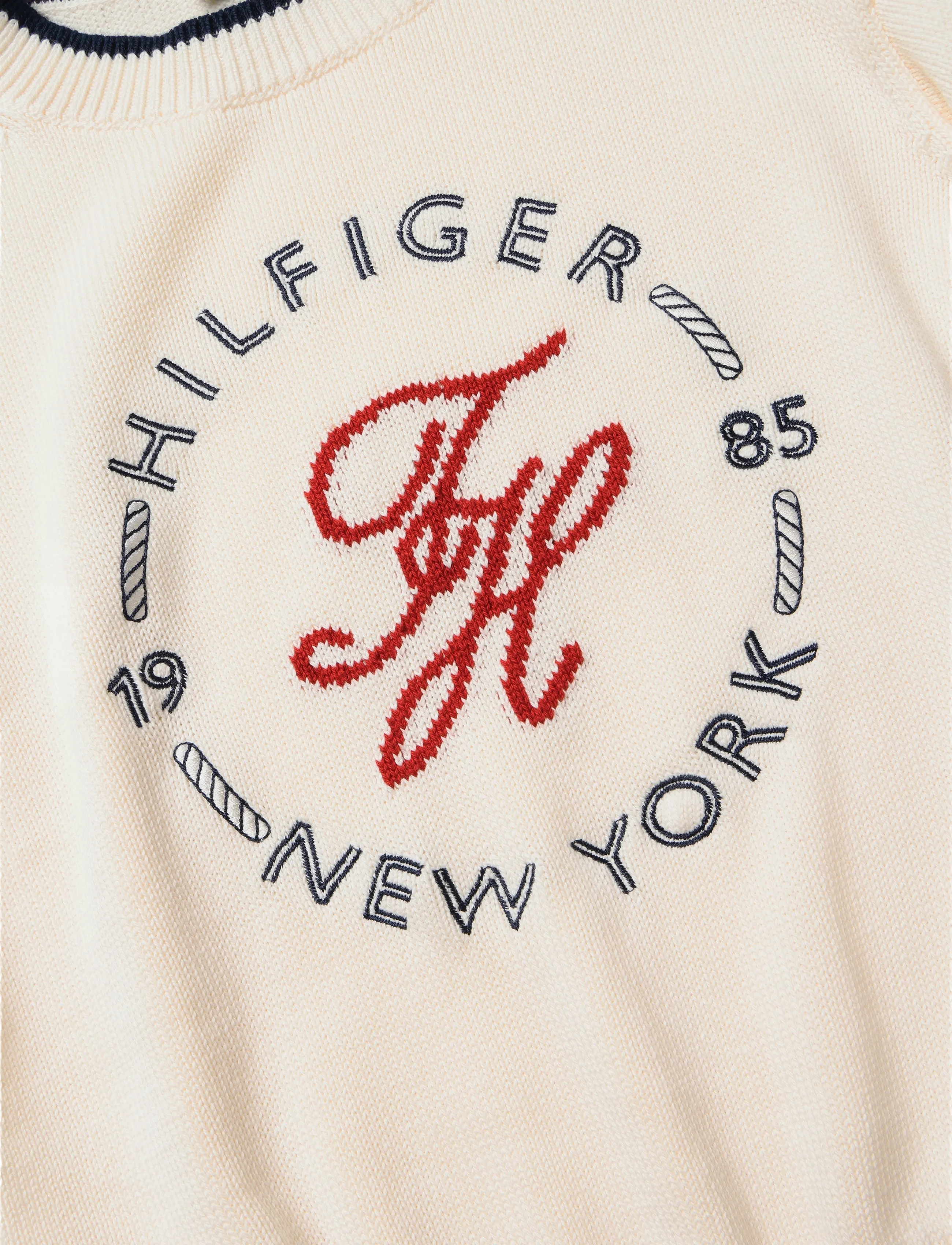Tommy Hilfiger - RWB NAUTICAL C-NK SWTR - ivory petal - 2