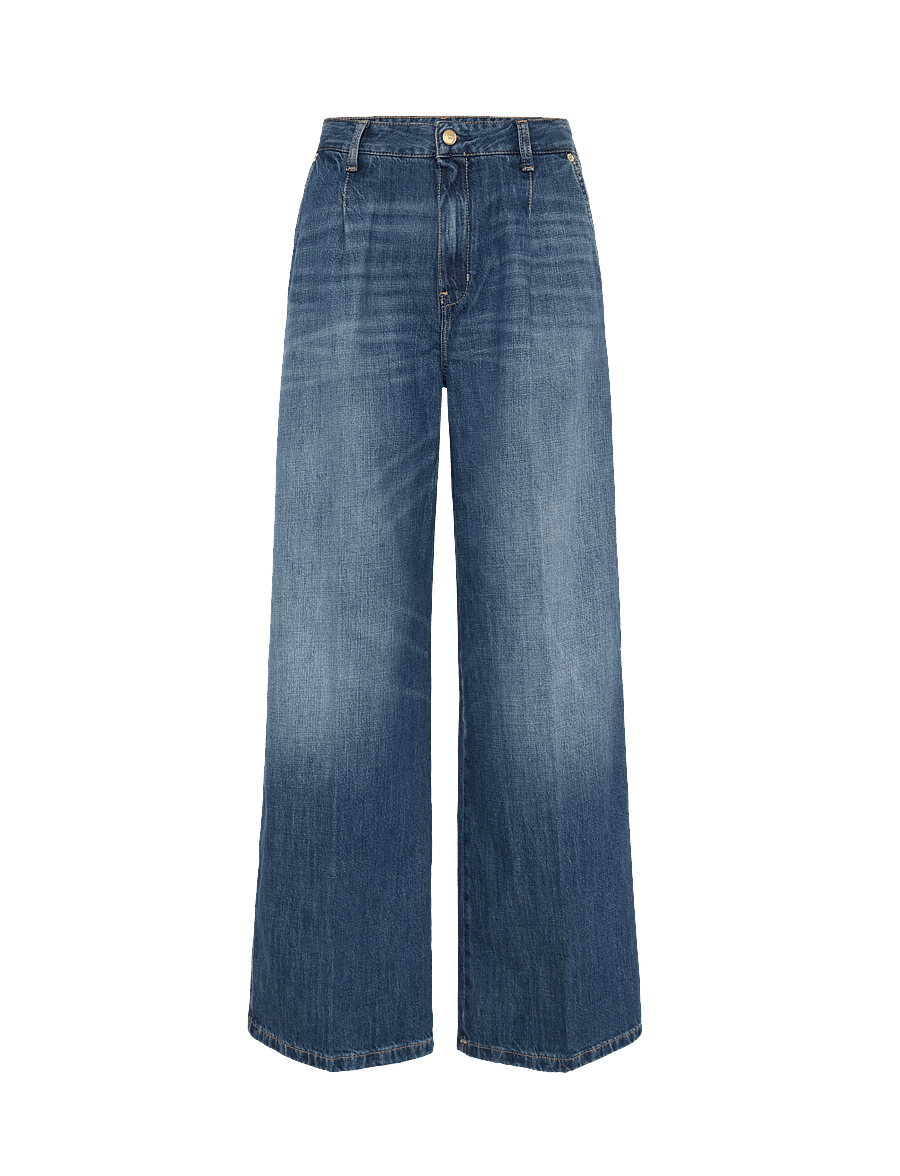 Tommy Hilfiger - WIDE LEG PANTS CAM MID RW - hosen mit weitem bein - cam mid - 0
