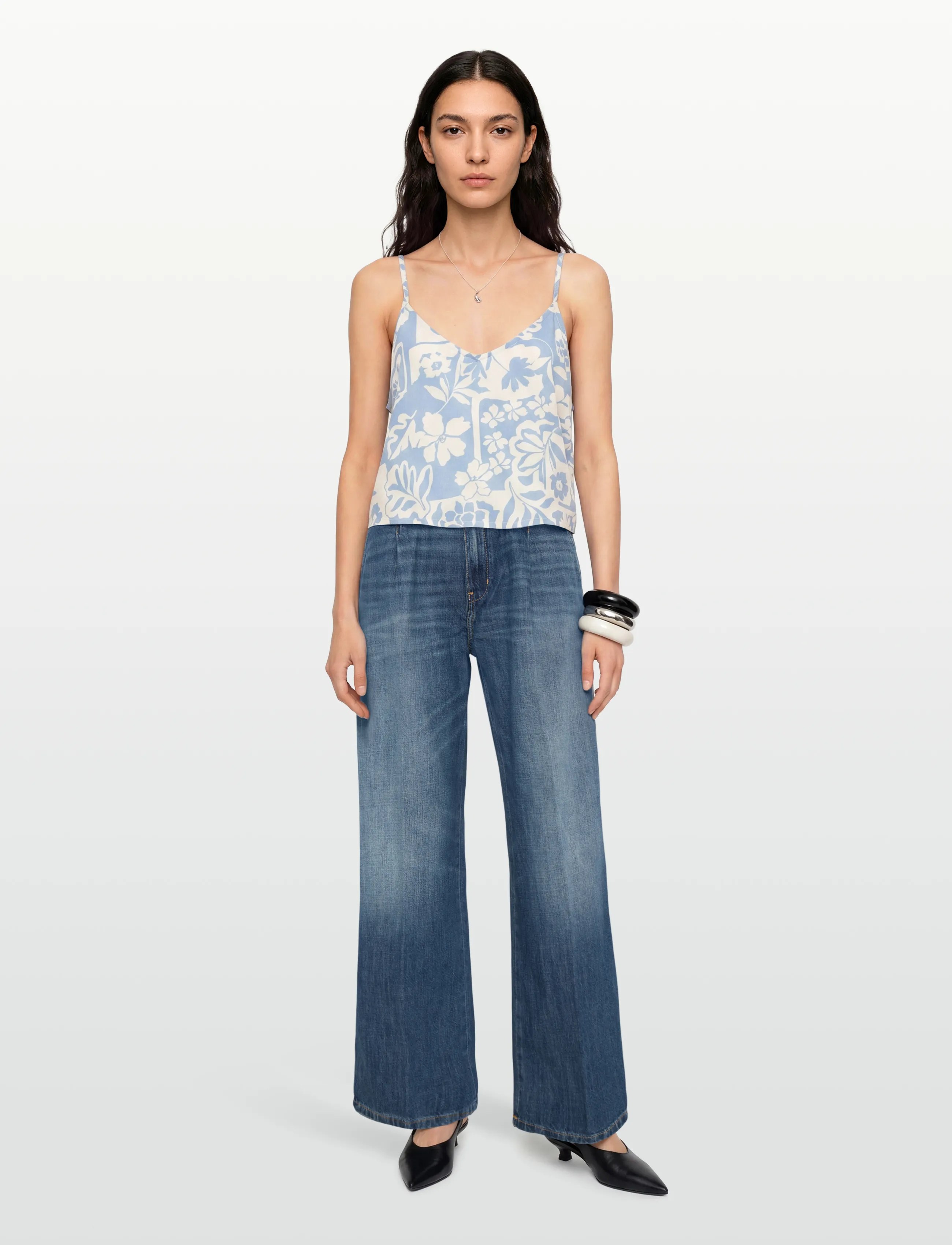 Wide Leg Pants Cam Mid Rw