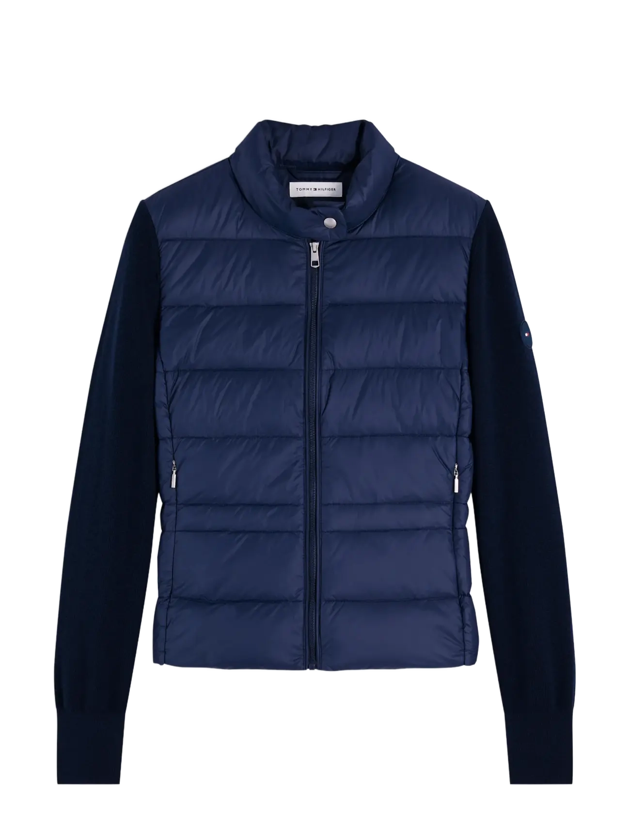 Tommy Hilfiger - LW DOWN KNIT MIX JACKET - dark night navy - 1
