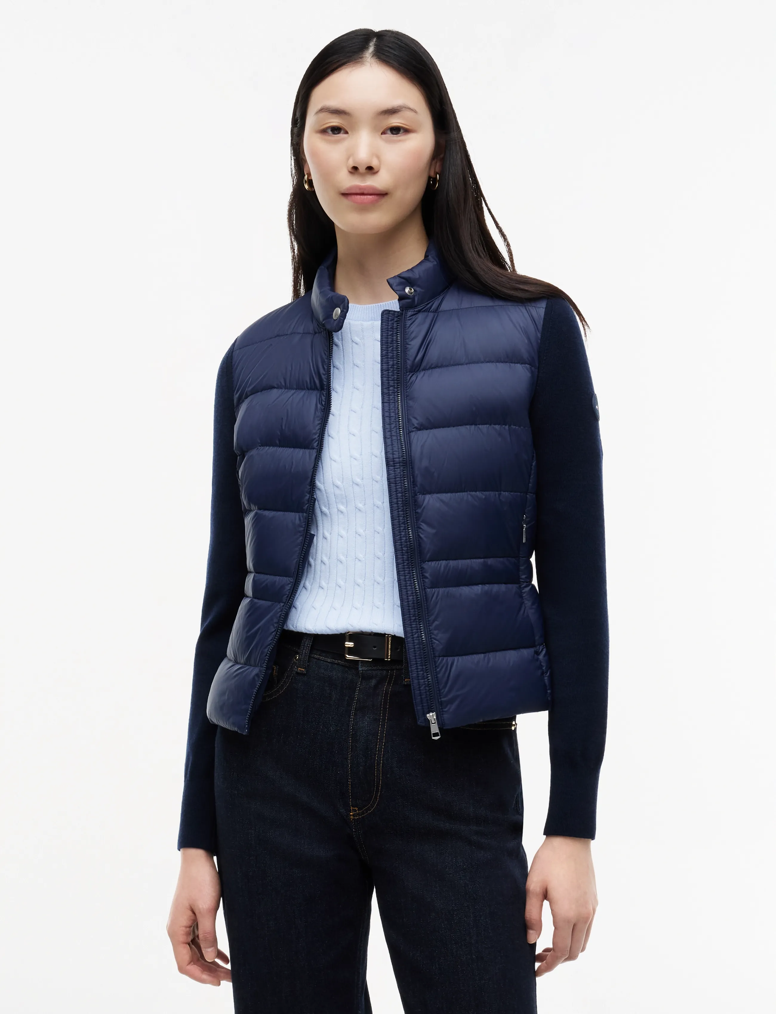 Lw Down Knit Mix Jacket