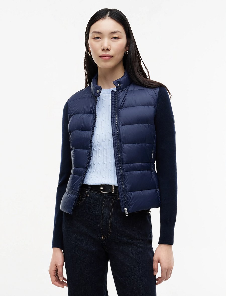 Tommy Hilfiger - LW DOWN KNIT MIX JACKET - dark night navy - 0