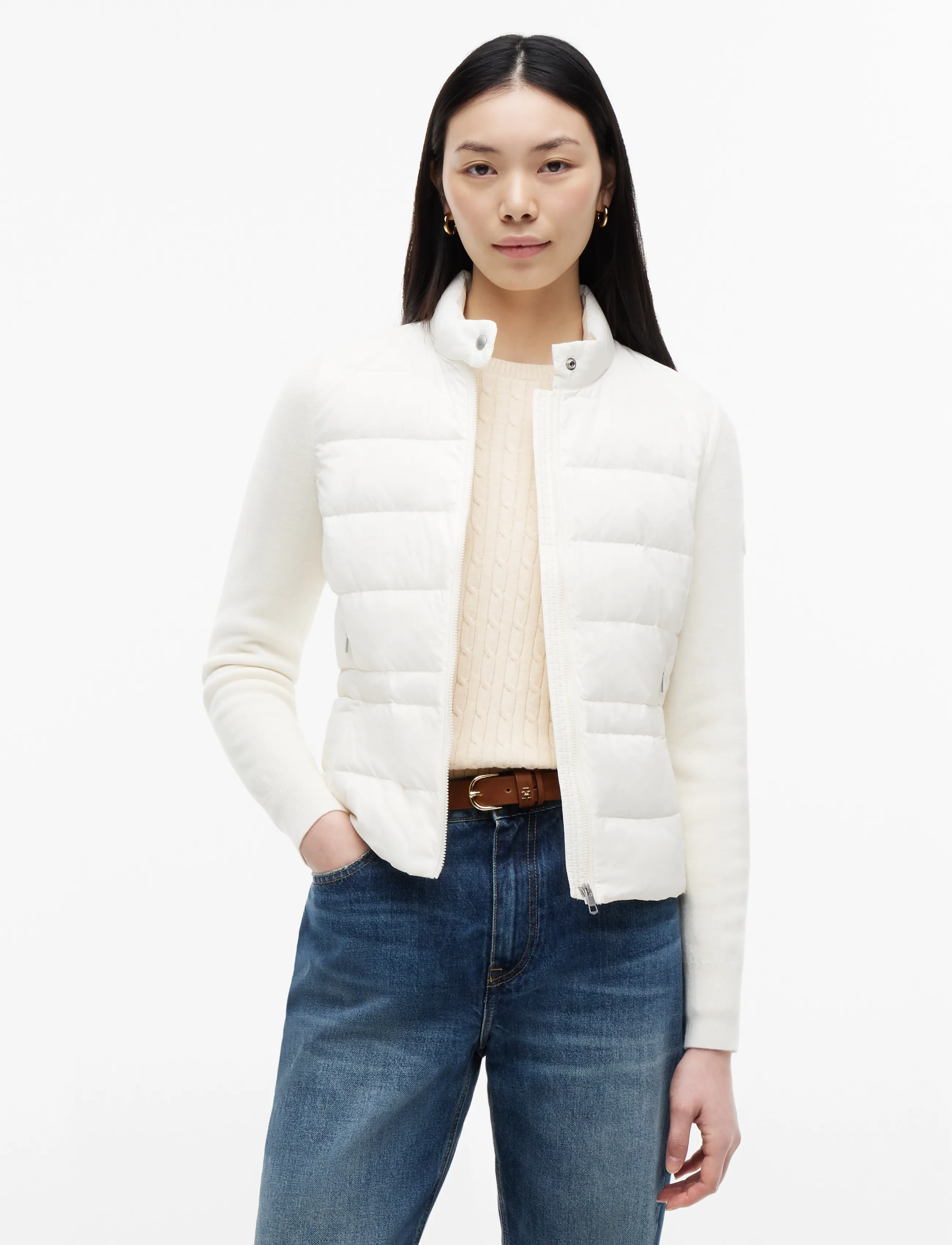 Lw Down Knit Mix Jacket