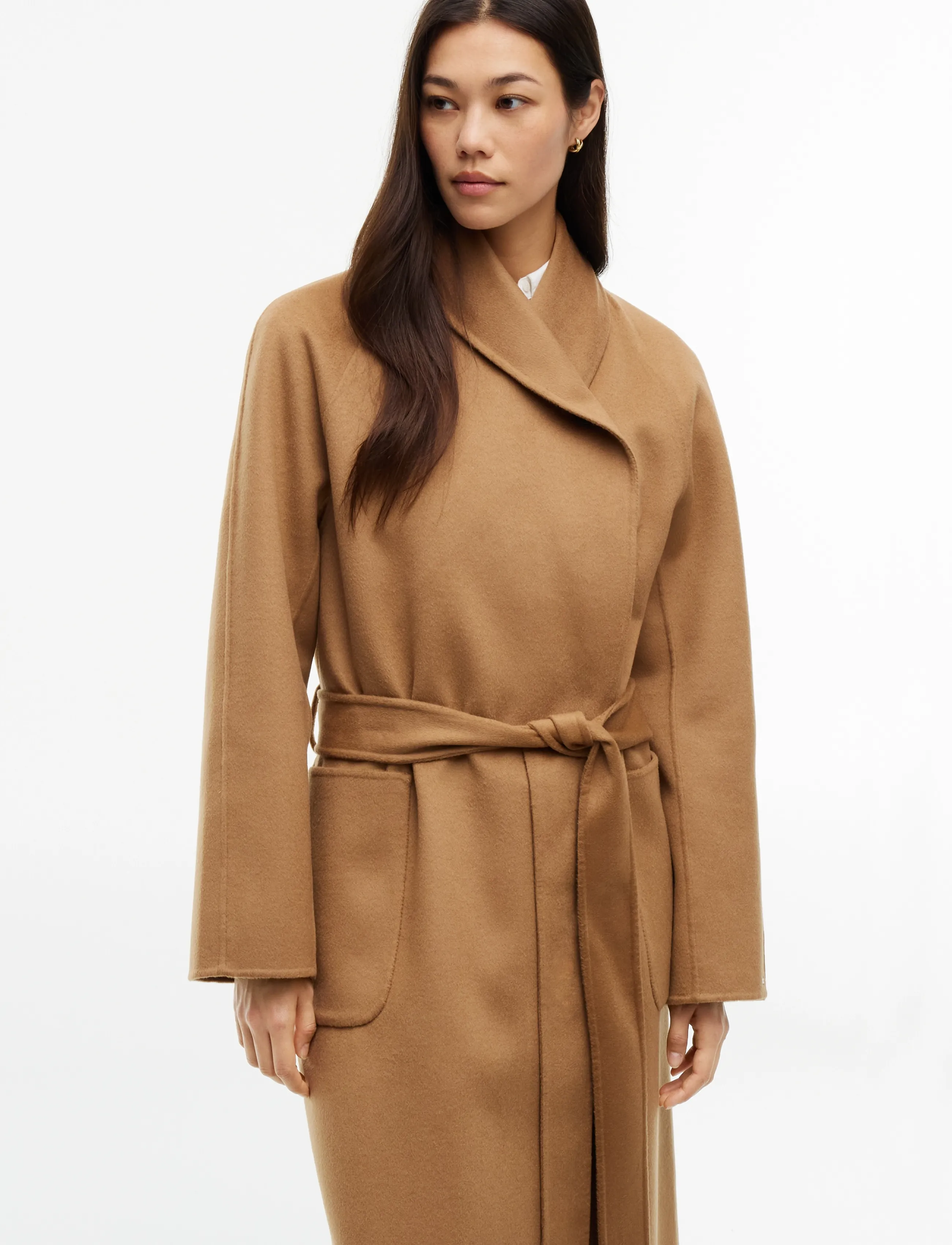 Tommy Hilfiger - DF WOOL REG BELTED COAT - vinterjakker - hickory - 3