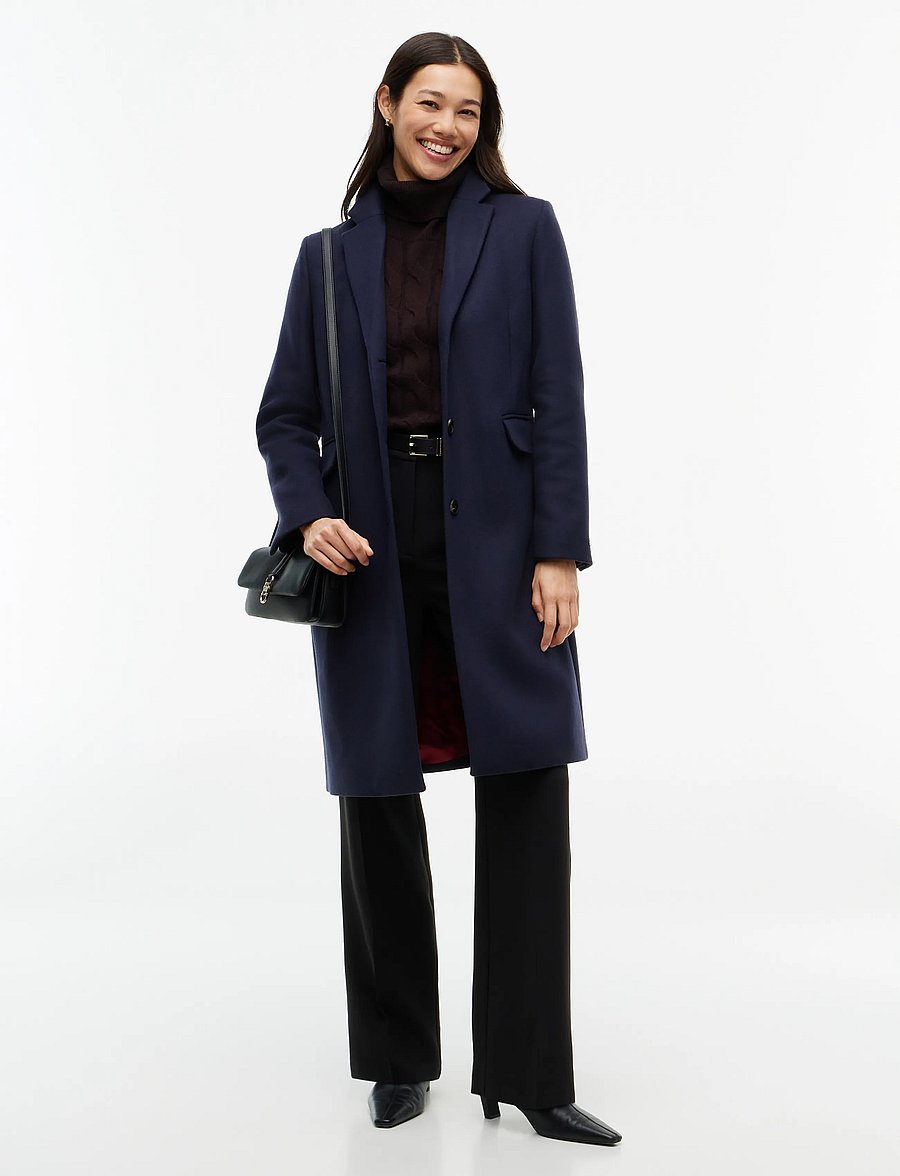 Tommy Hilfiger - WOOL CLASSIC SB COAT - vinterjakker - dark blue - 0