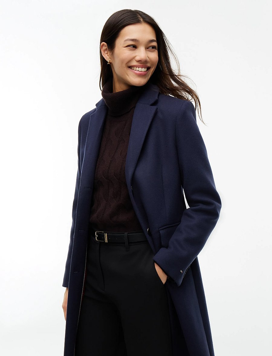 Tommy Hilfiger - WOOL CLASSIC SB COAT - vinterjakker - dark blue - 3