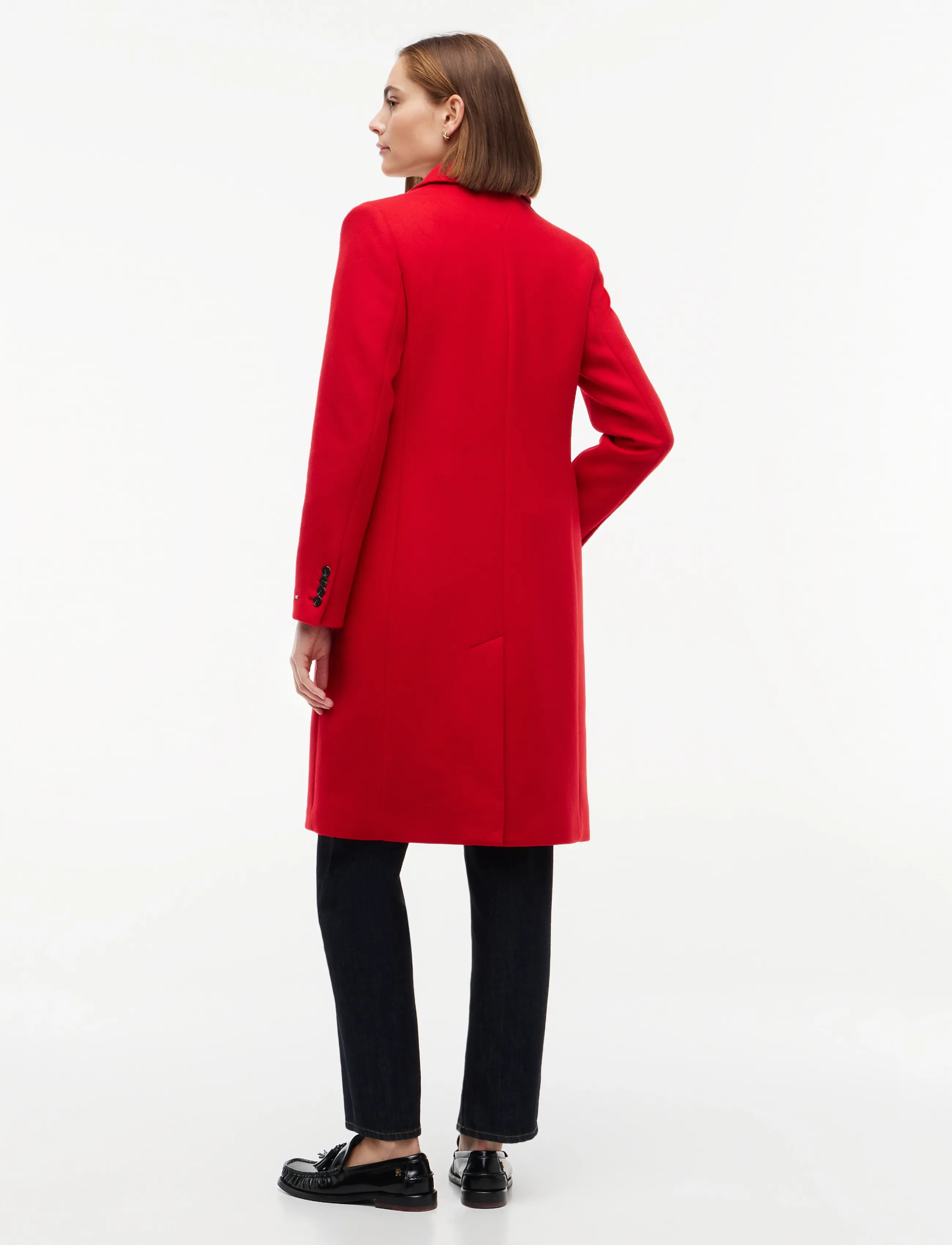 Tommy Hilfiger - WOOL CLASSIC SB COAT - vinterjackor - red - 4