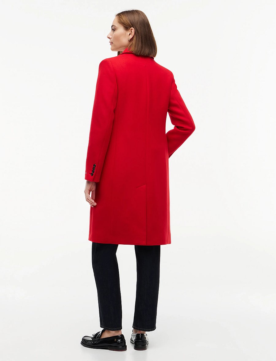 Tommy Hilfiger - WOOL CLASSIC SB COAT - vinterjackor - red - 4