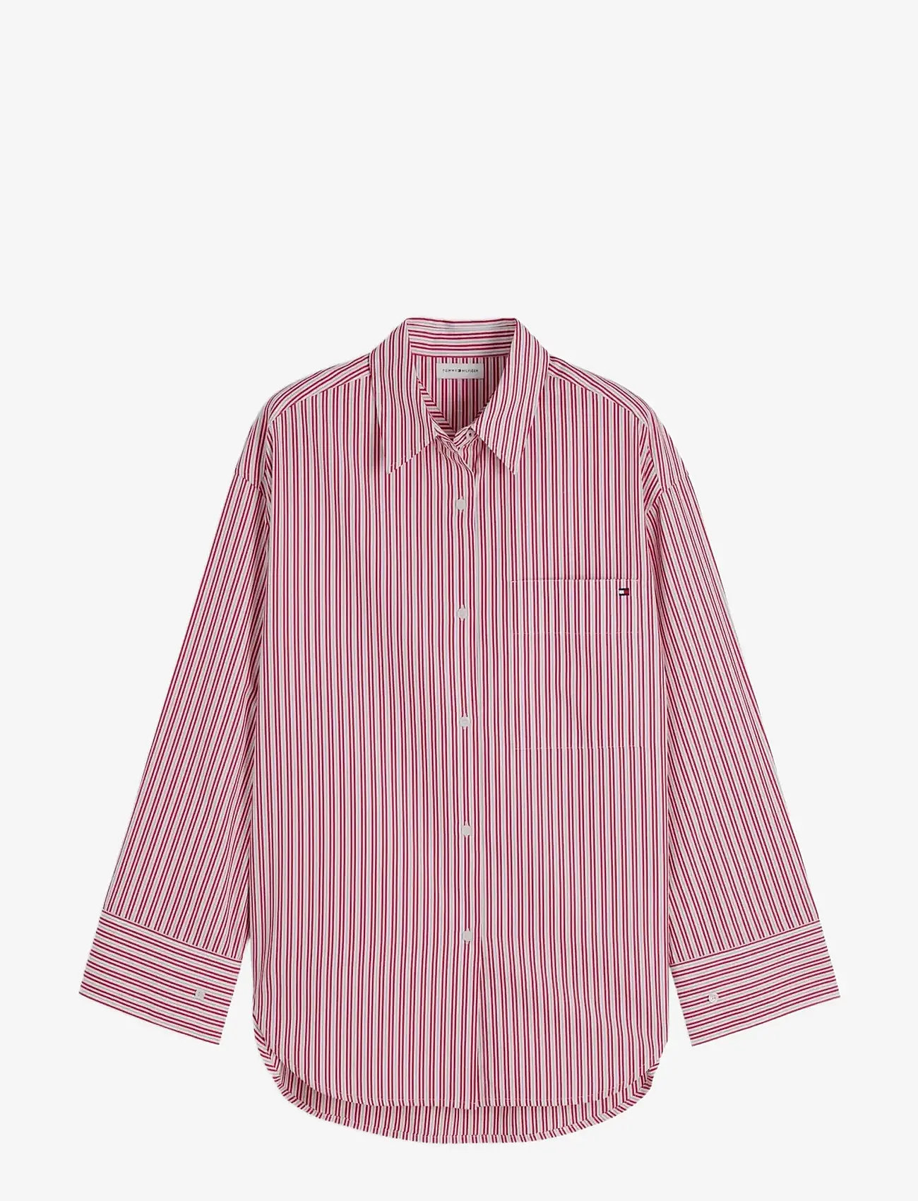 Tommy Hilfiger - MODERN REG POPLIN LS SHIRT - langærmede skjorter - rwb summer stripe - 1