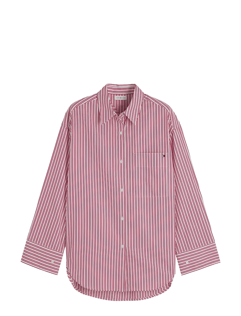 Tommy Hilfiger - MODERN REG POPLIN LS SHIRT - langærmede skjorter - rwb summer stripe - 1