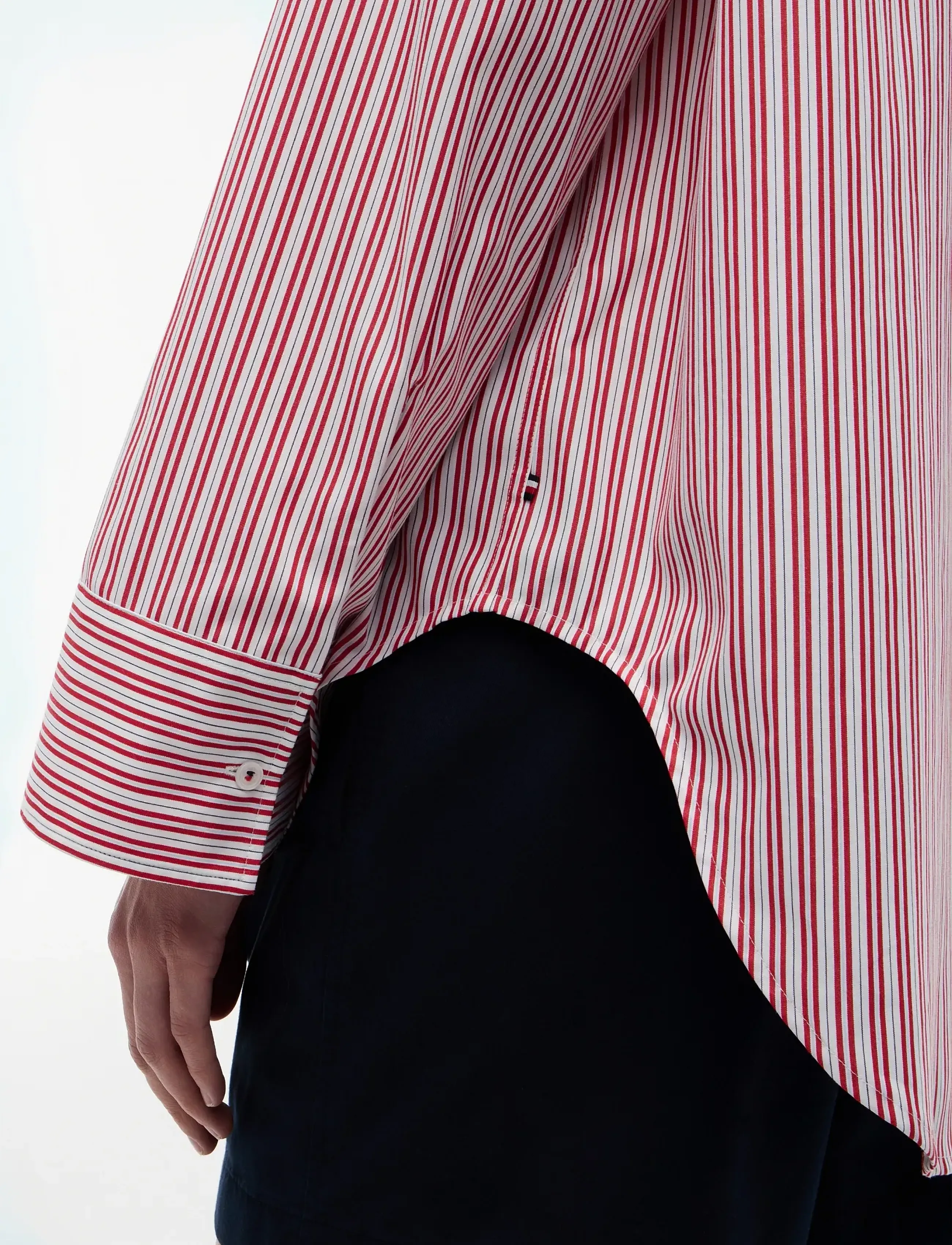 Tommy Hilfiger - MODERN REG POPLIN LS SHIRT - långärmade skjortor - rwb summer stripe - 3