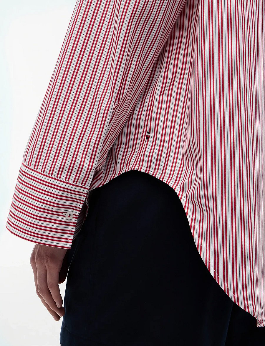 Tommy Hilfiger - MODERN REG POPLIN LS SHIRT - långärmade skjortor - rwb summer stripe - 3