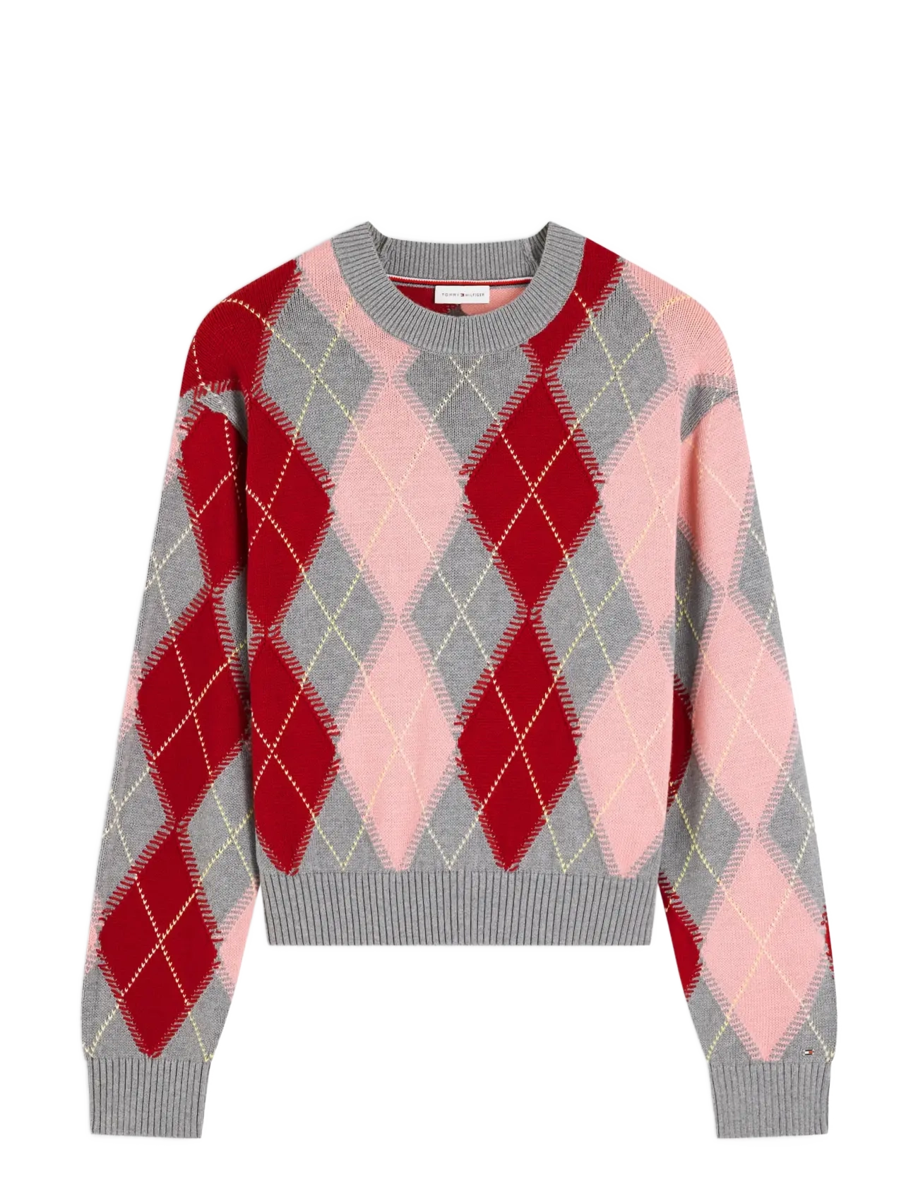 Tommy Hilfiger - ARGYLE PREP C-NK SWT - kampsunid - carnation pink argyle - 1