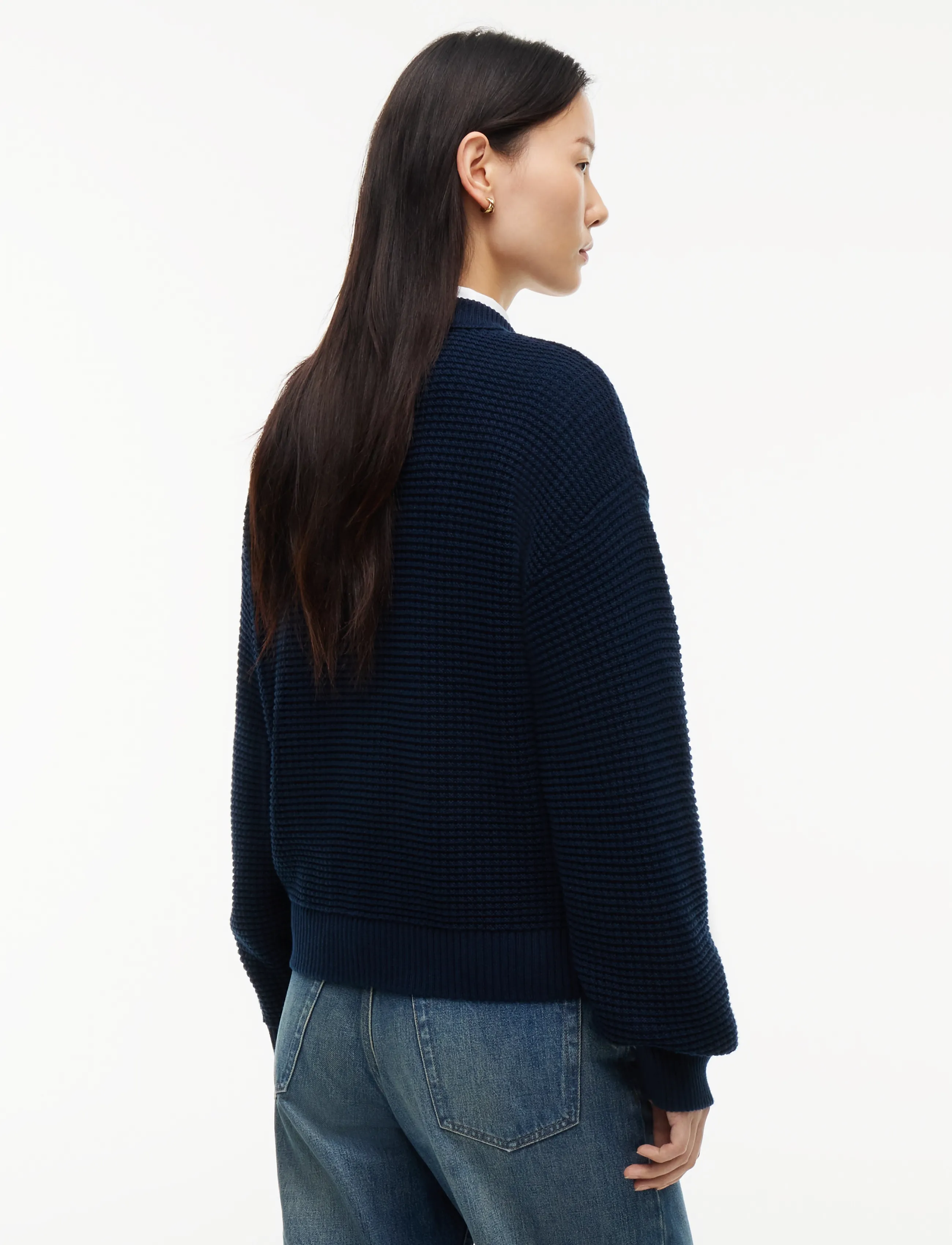Tommy Hilfiger - COTTON WAFFLE C-NK SWT - dark blue - 2