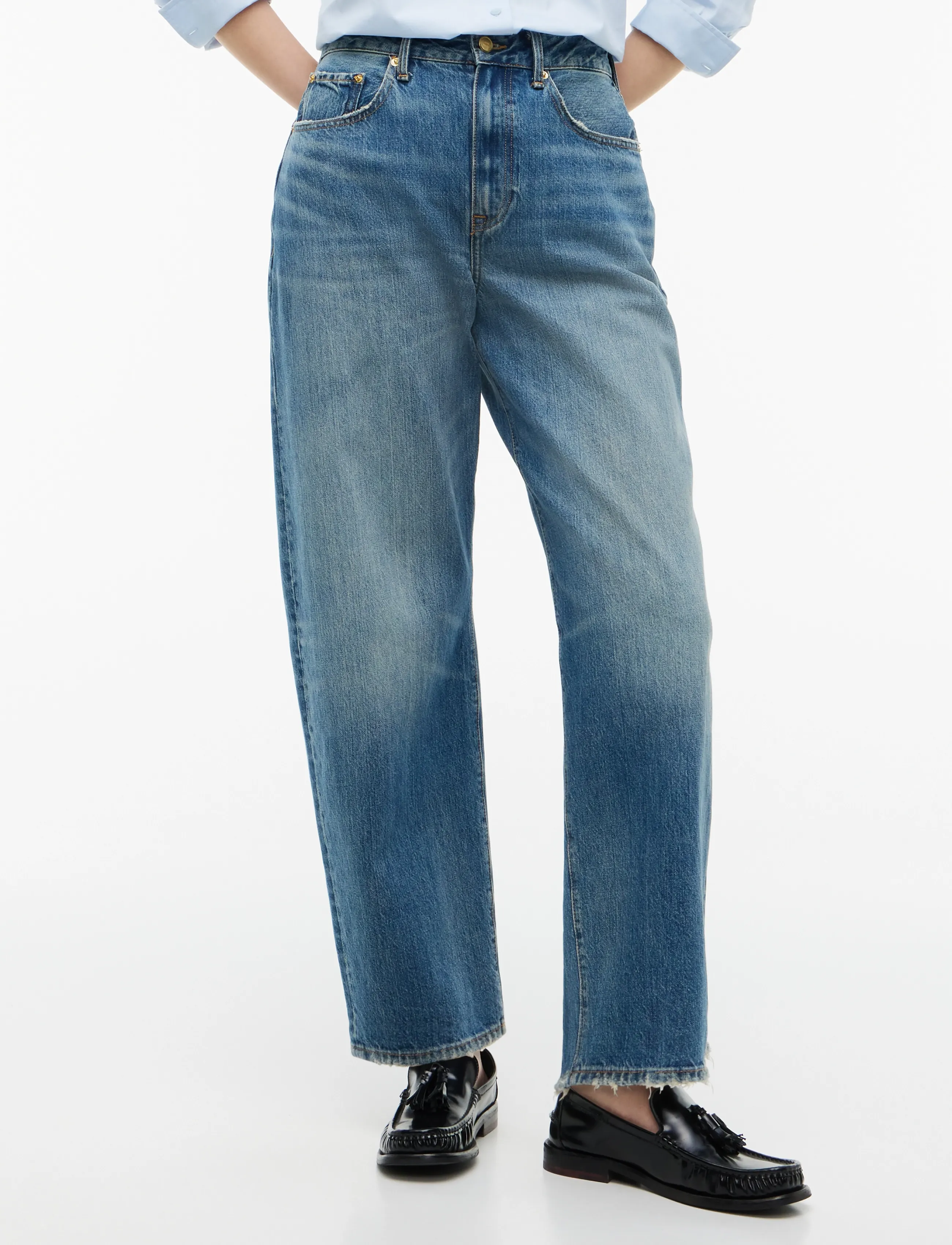 Tommy Hilfiger QUINN MID RISE BARREL ORA - Jeans - ORA / blue