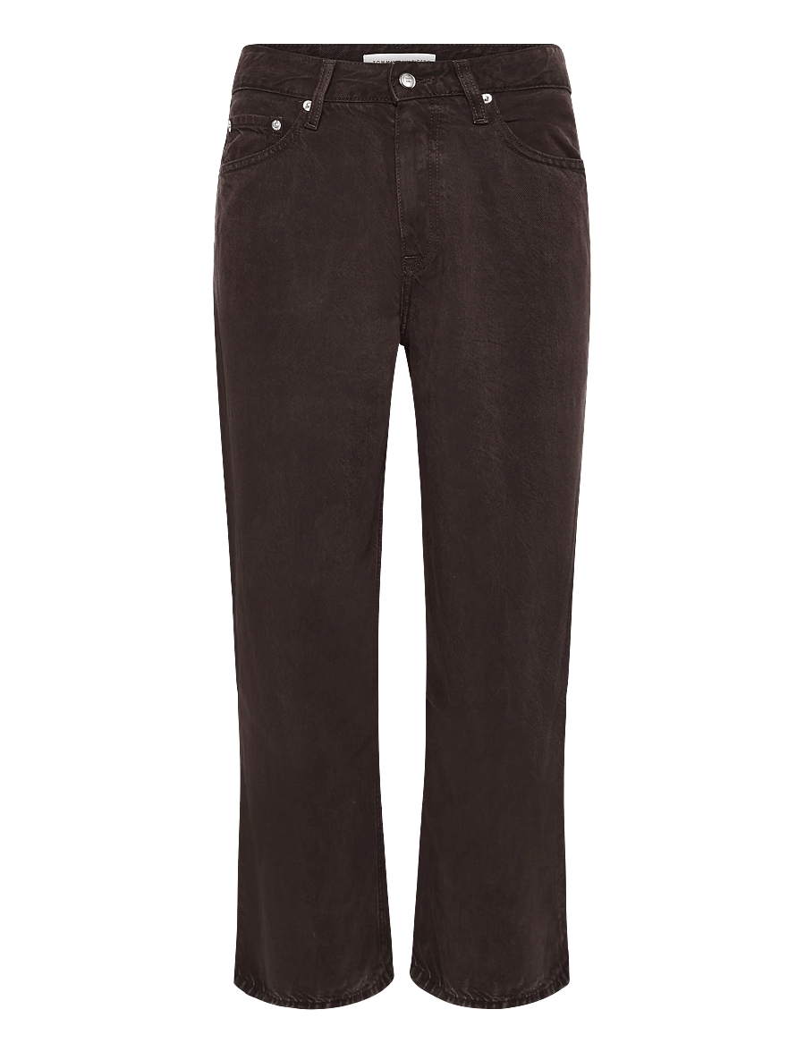 Tommy Hilfiger - NOLA LOW RISE WIDE STRGHT CLR - wide leg trousers - chocolate - 1