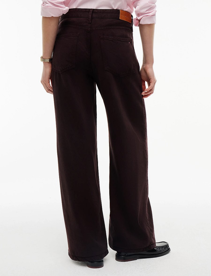 Tommy Hilfiger - NOLA LOW RISE WIDE STRGHT CLR - wide leg trousers - chocolate - 3