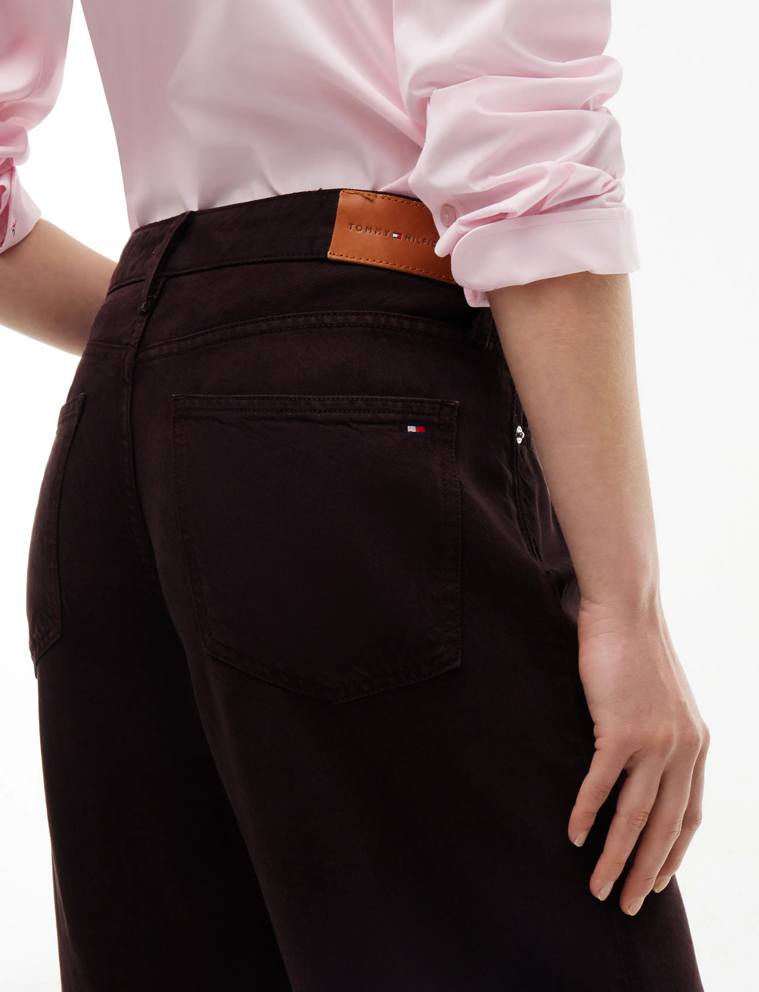 Tommy Hilfiger - NOLA LOW RISE WIDE STRGHT CLR - chocolate - 5
