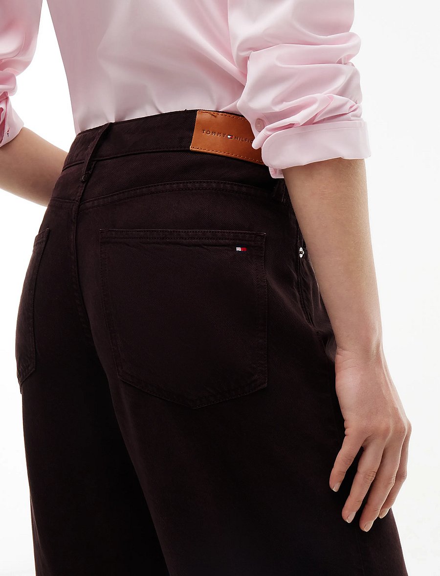 Tommy Hilfiger - NOLA LOW RISE WIDE STRGHT CLR - wide leg trousers - chocolate - 5