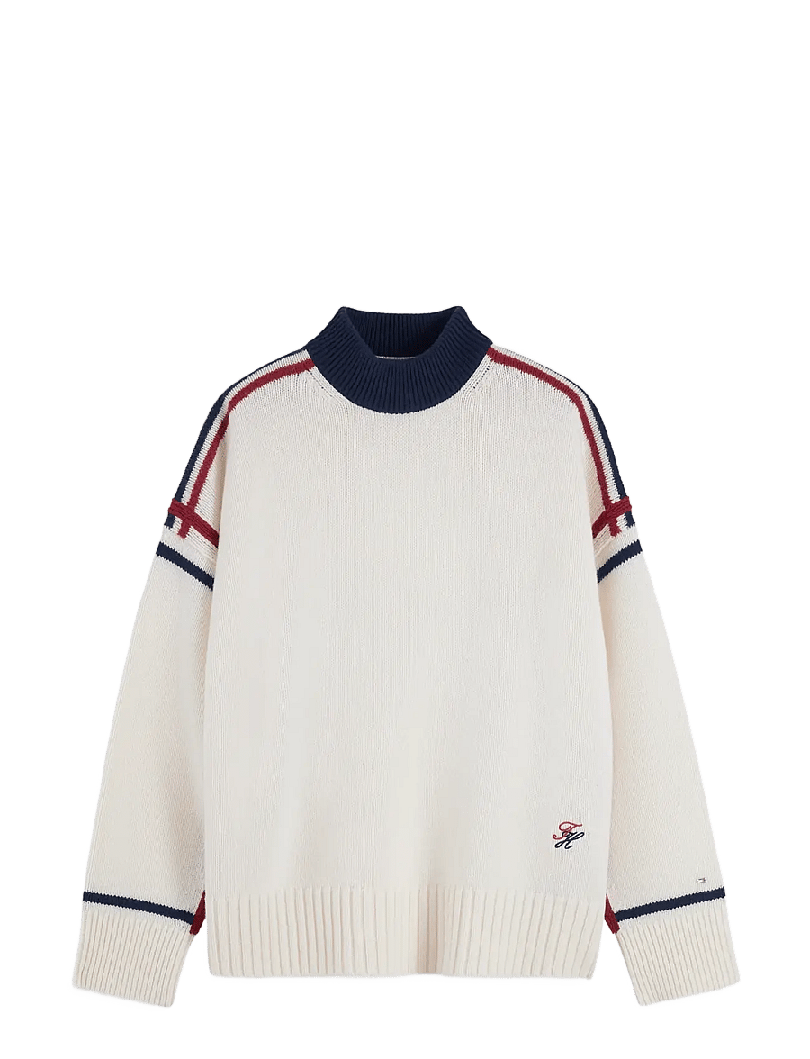 Tommy Hilfiger - RWB MK-NK RLX FIT SWT - ivory petal - 1