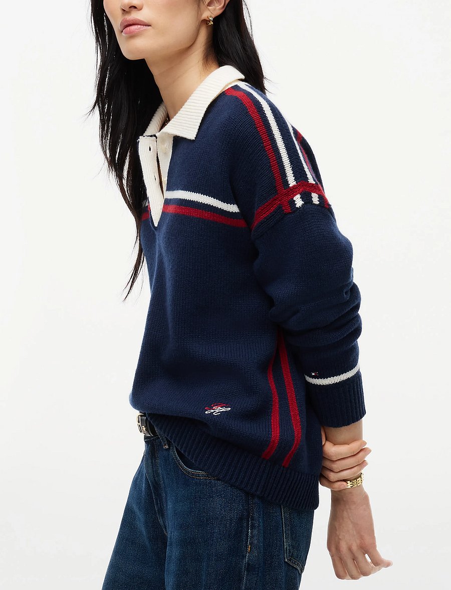 Tommy Hilfiger - RWB POLO BOXY FIT SWT - dark blue - 3