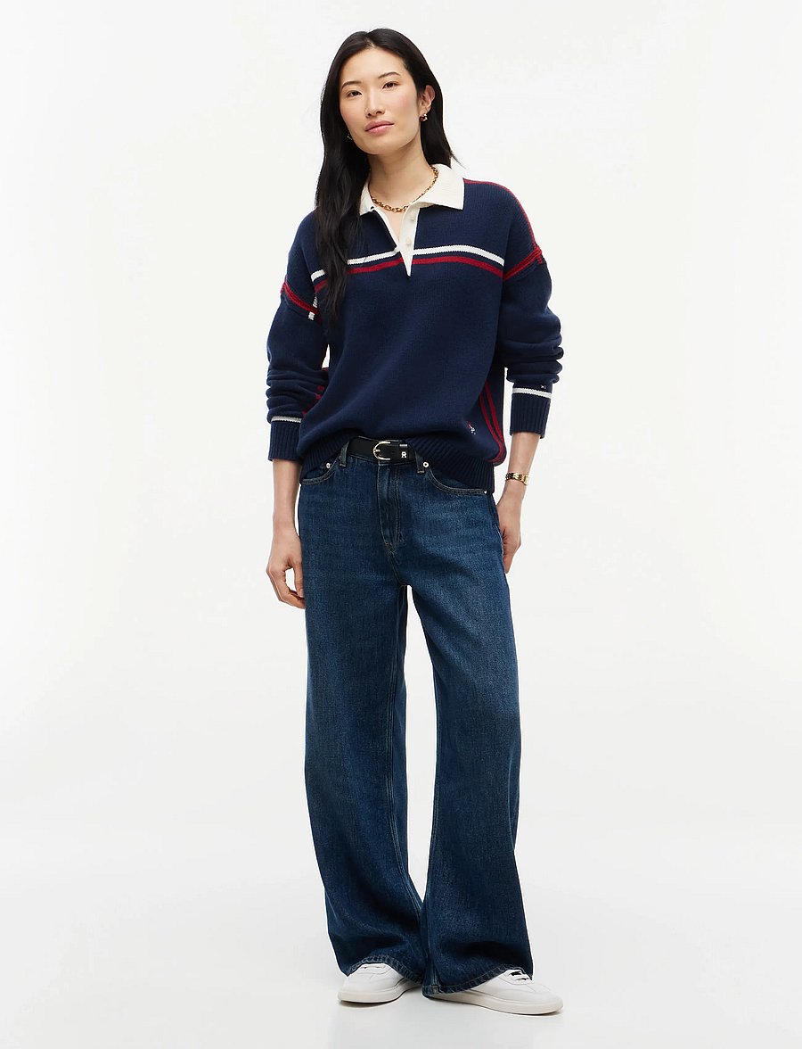 Tommy Hilfiger - RWB POLO BOXY FIT SWT - dark blue - 4