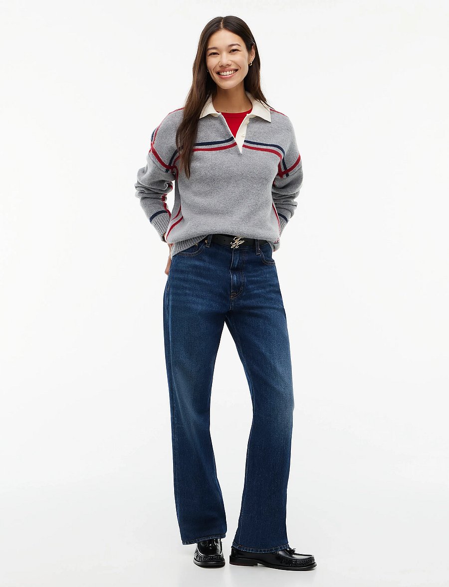 Tommy Hilfiger - RWB POLO BOXY FIT SWT - medium grey heather - 4