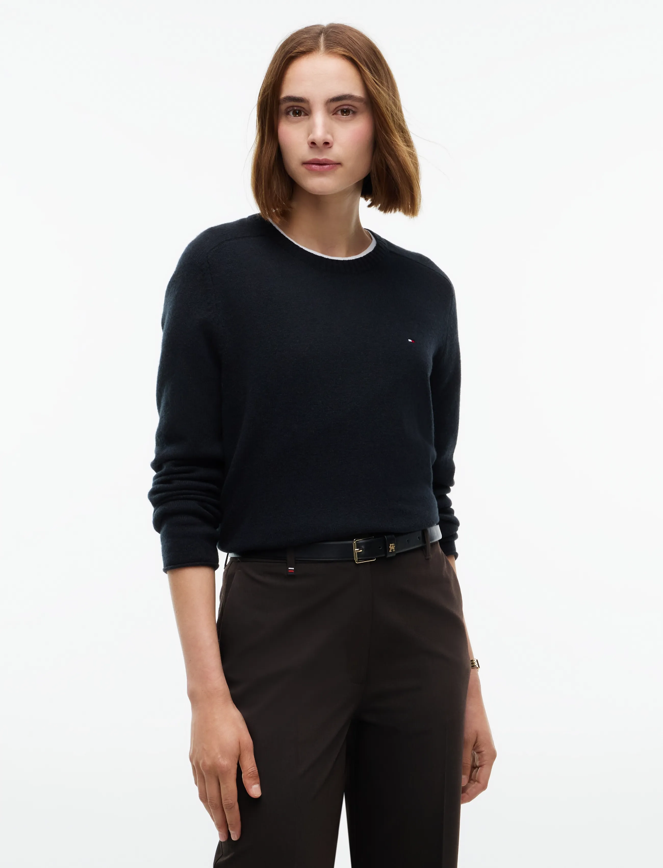 C-Nk Soft Wool Jersey Slm Swt