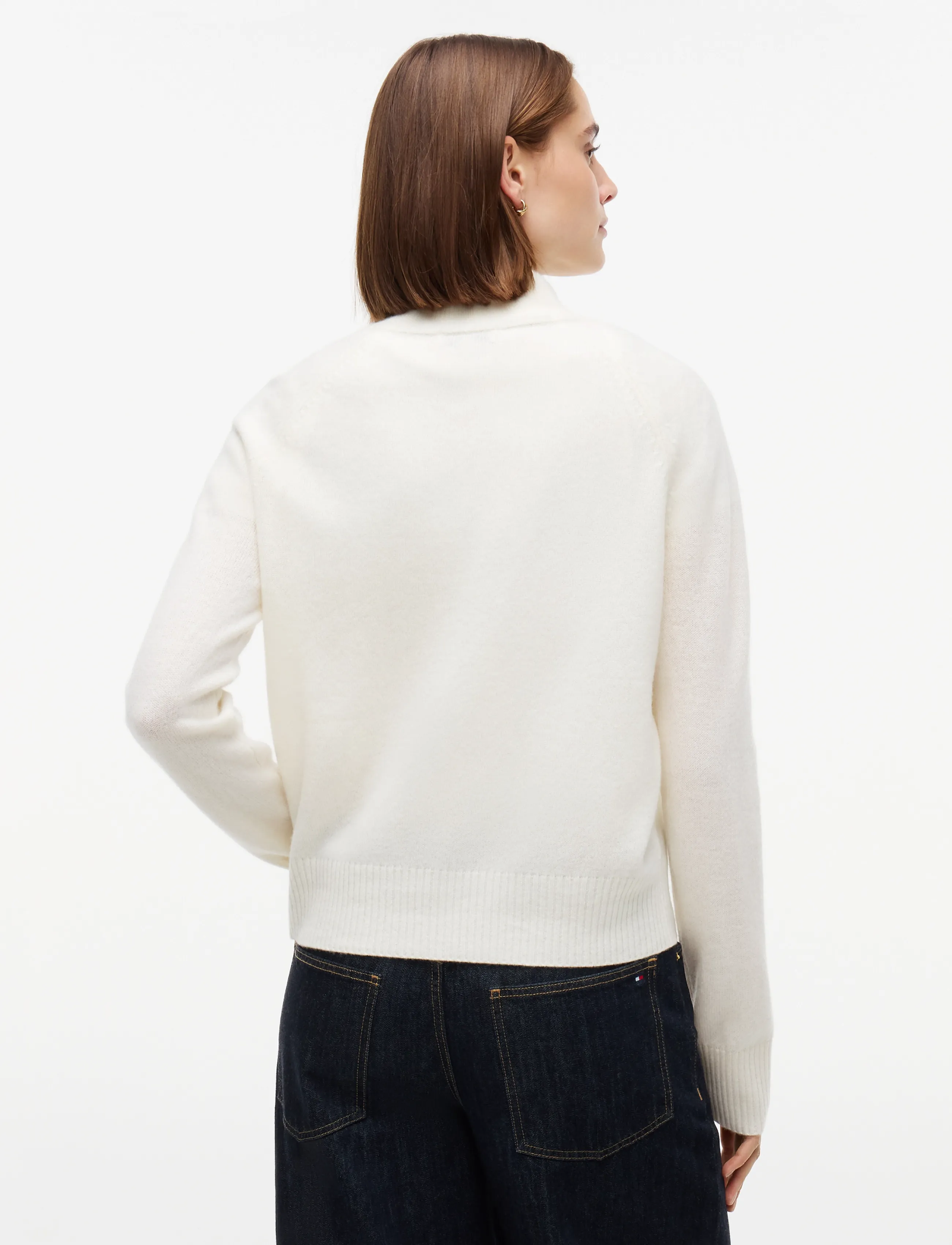 Tommy Hilfiger - SOFT WOOL JERSEY REG ZIP SWT - pullover - ivory petal - 2