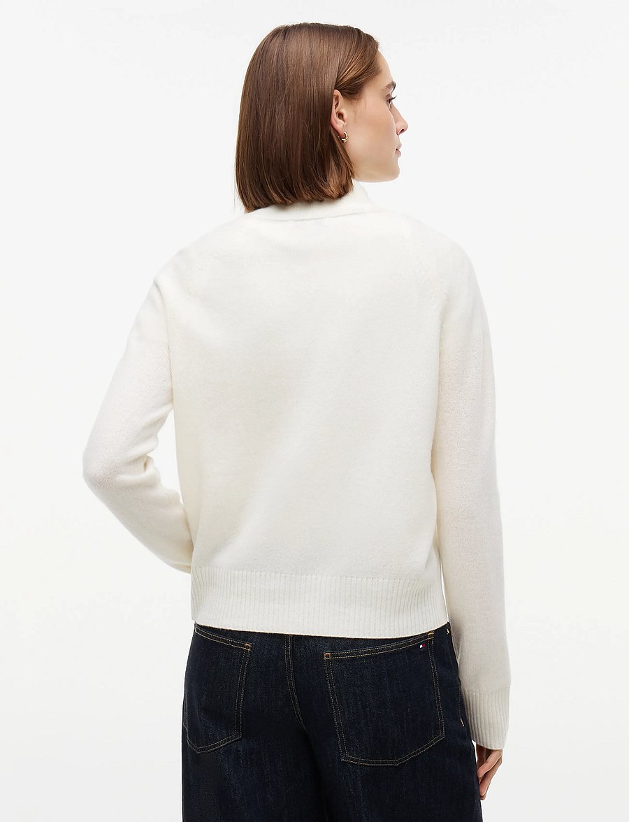 Tommy Hilfiger - SOFT WOOL JERSEY REG ZIP SWT - pullover - ivory petal - 2