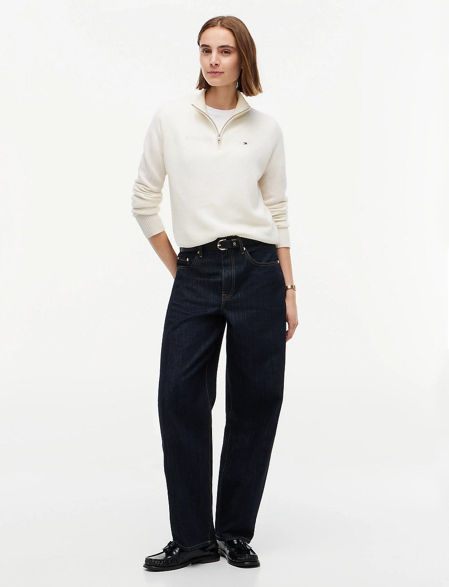 Tommy Hilfiger - SOFT WOOL JERSEY REG ZIP SWT - pullover - ivory petal - 4