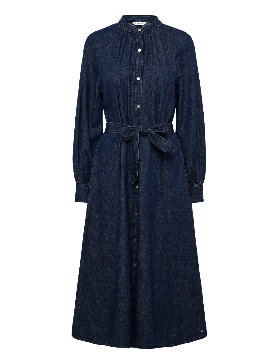 Tommy Hilfiger - GATHERED MIDI DRESS MYF - midiklänningar - myf - 1