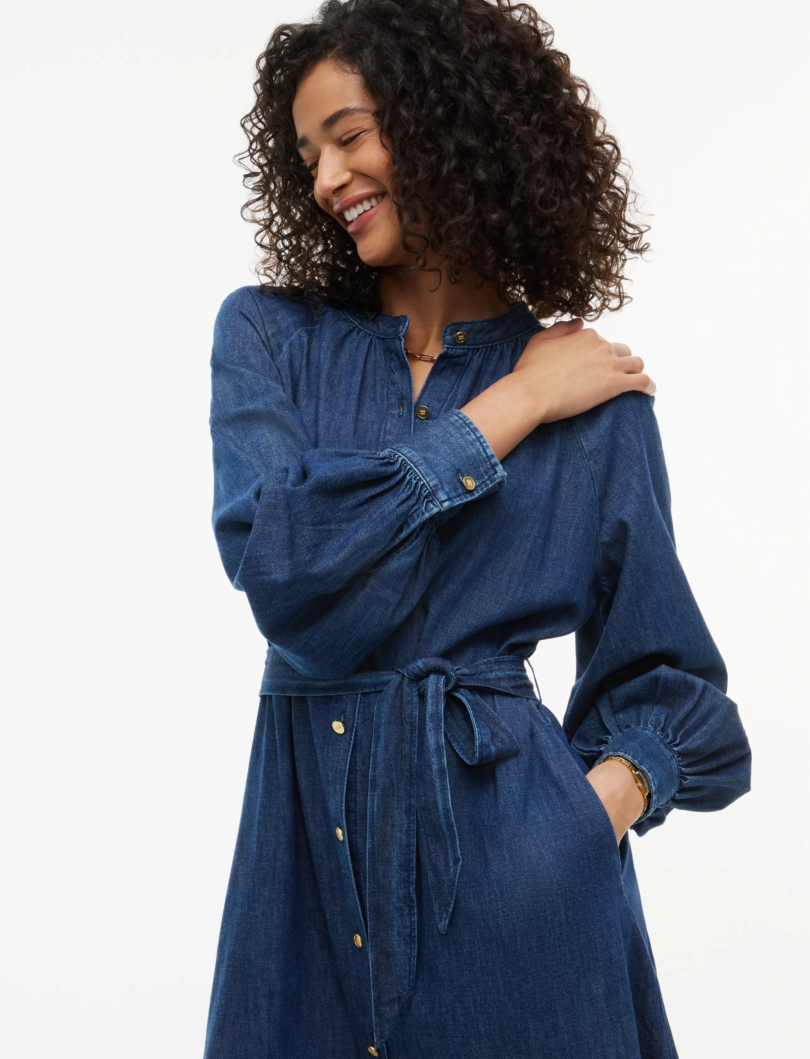 Tommy Hilfiger - GATHERED MIDI DRESS MYF - myf - 3
